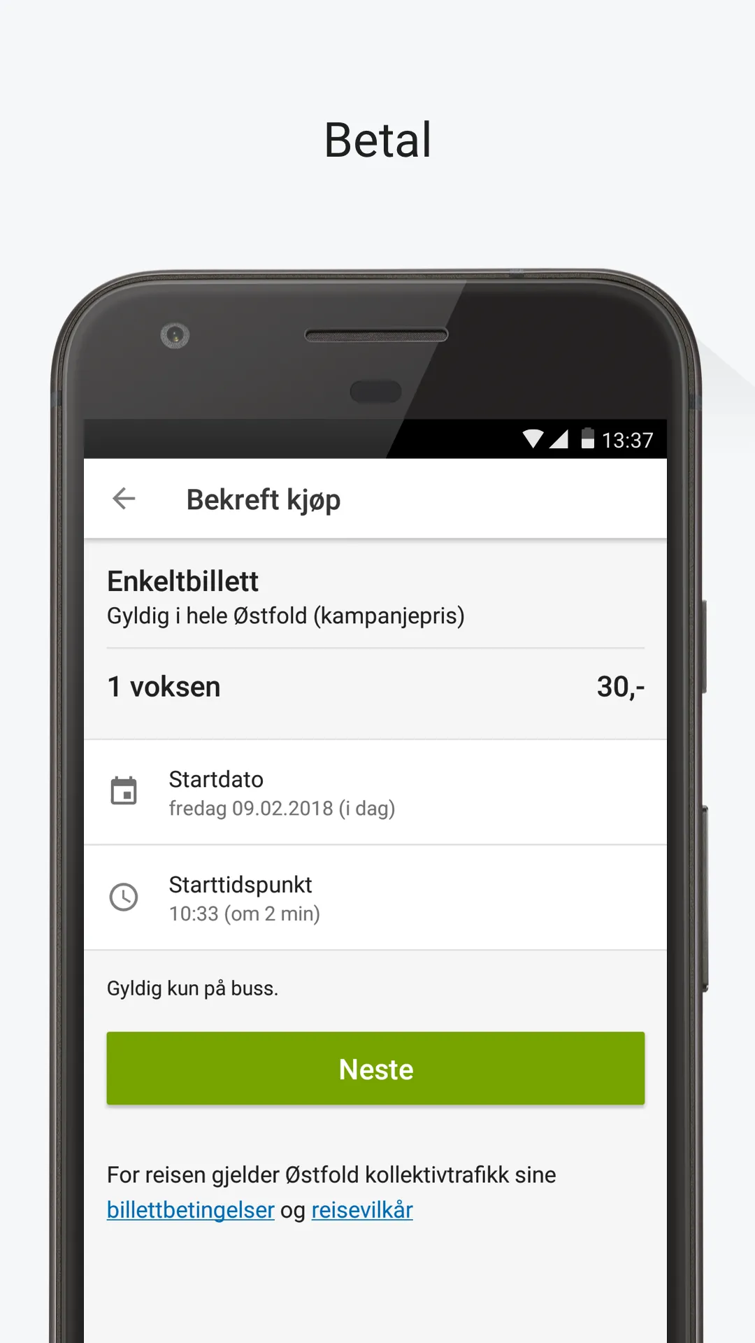 ØstfoldBillett | Indus Appstore | Screenshot