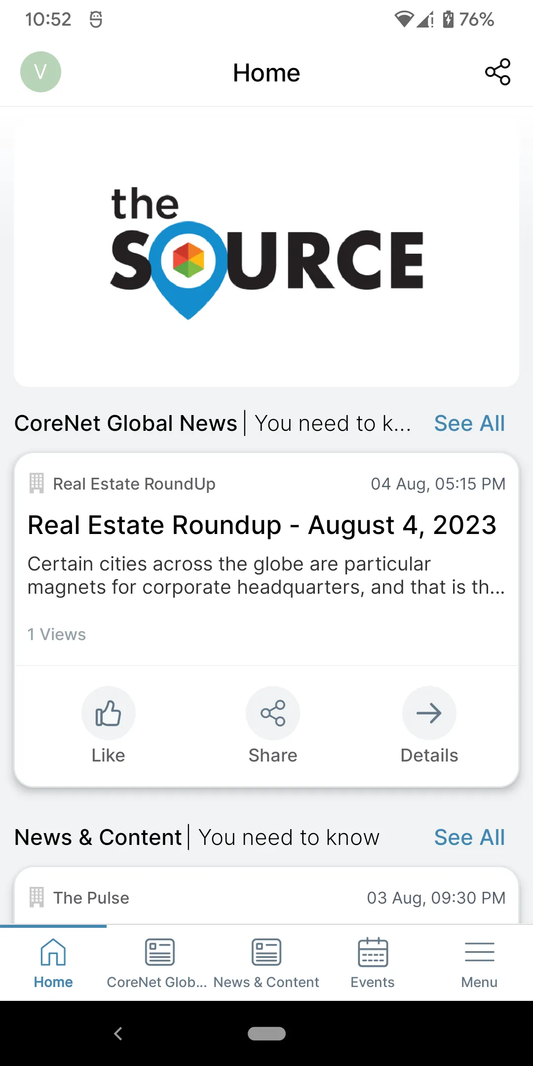 The Source – CoreNet Global | Indus Appstore | Screenshot