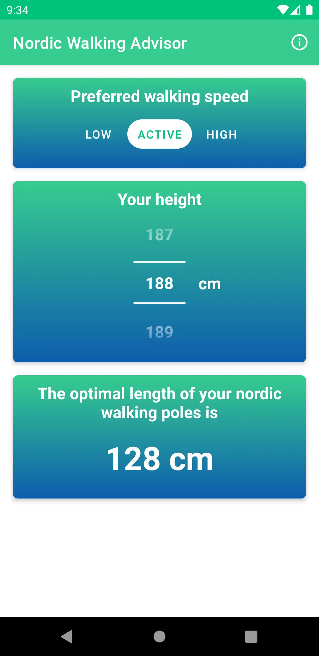 Nordic Walking Advisor | Indus Appstore | Screenshot