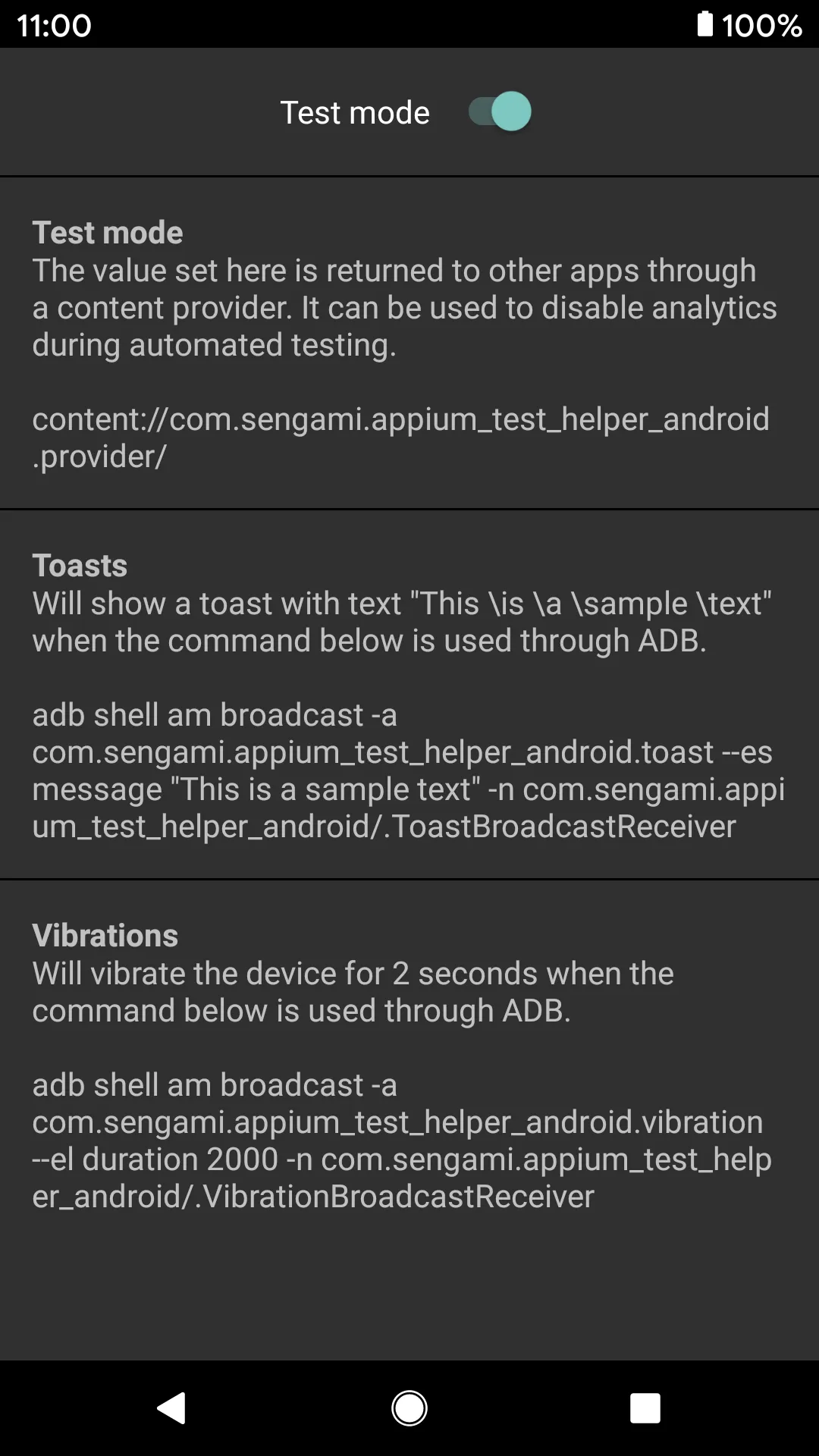 Appium Test Helper | Indus Appstore | Screenshot