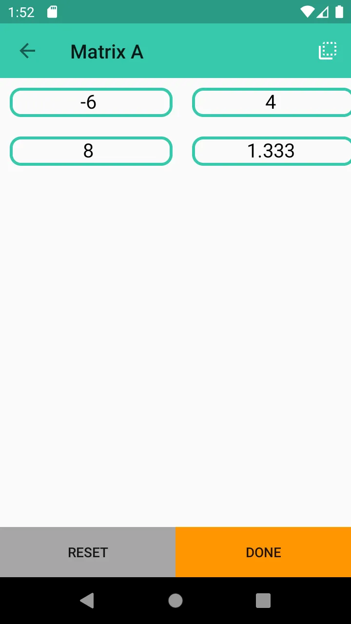 Matrix Calculator | Indus Appstore | Screenshot