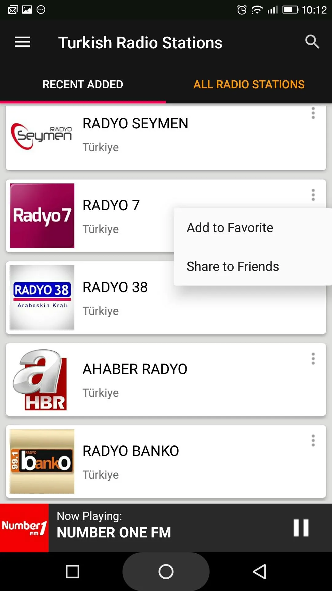 Turkish Radio Stations | Indus Appstore | Screenshot