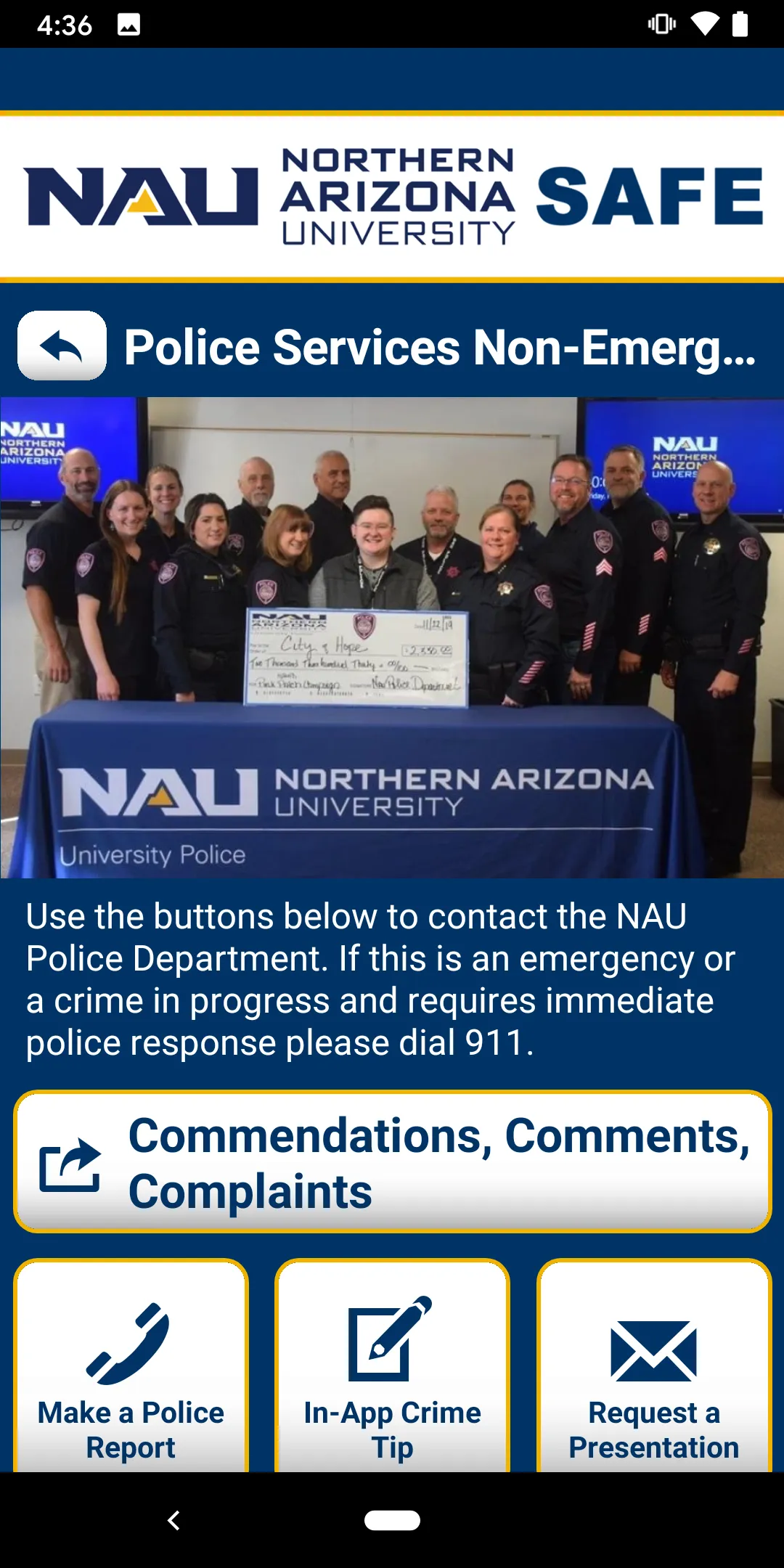 NAU SAFE | Indus Appstore | Screenshot