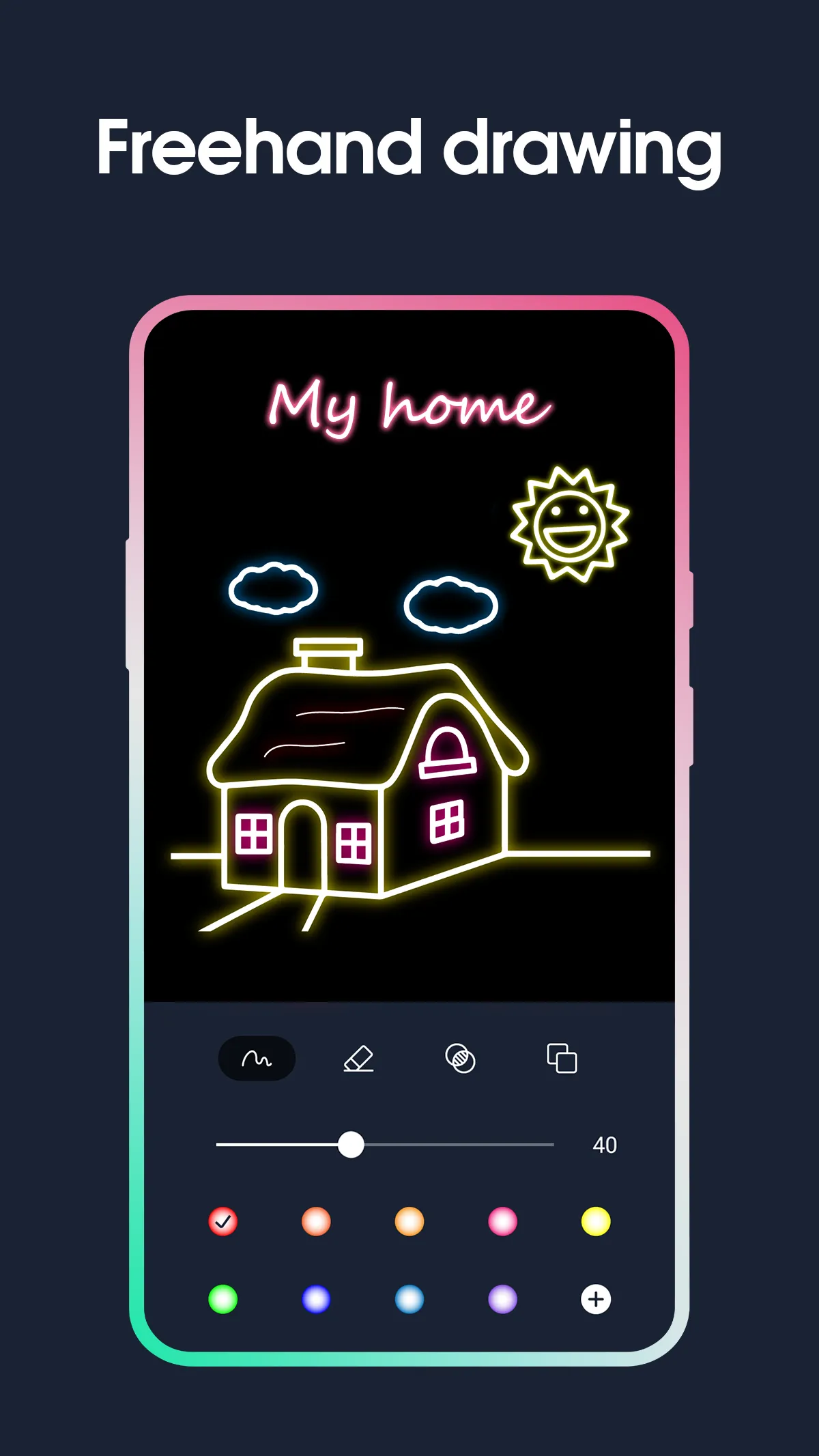 Neon Draw -  Glow Draw | Indus Appstore | Screenshot