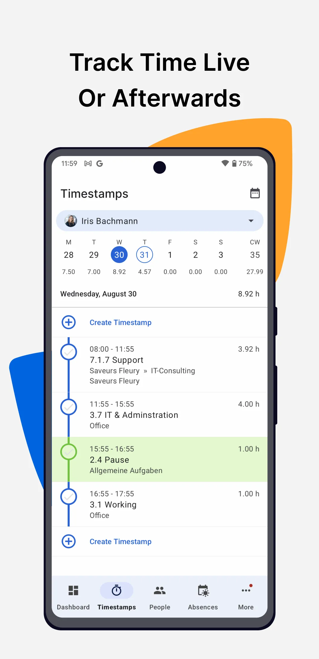 TimeTac - Work Hours Tracker | Indus Appstore | Screenshot