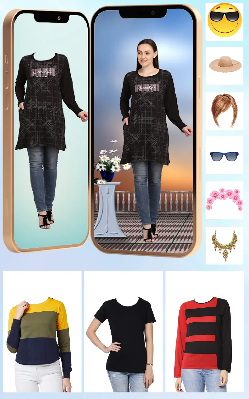 Women T-Shirt Photo Suit Edit | Indus Appstore | Screenshot