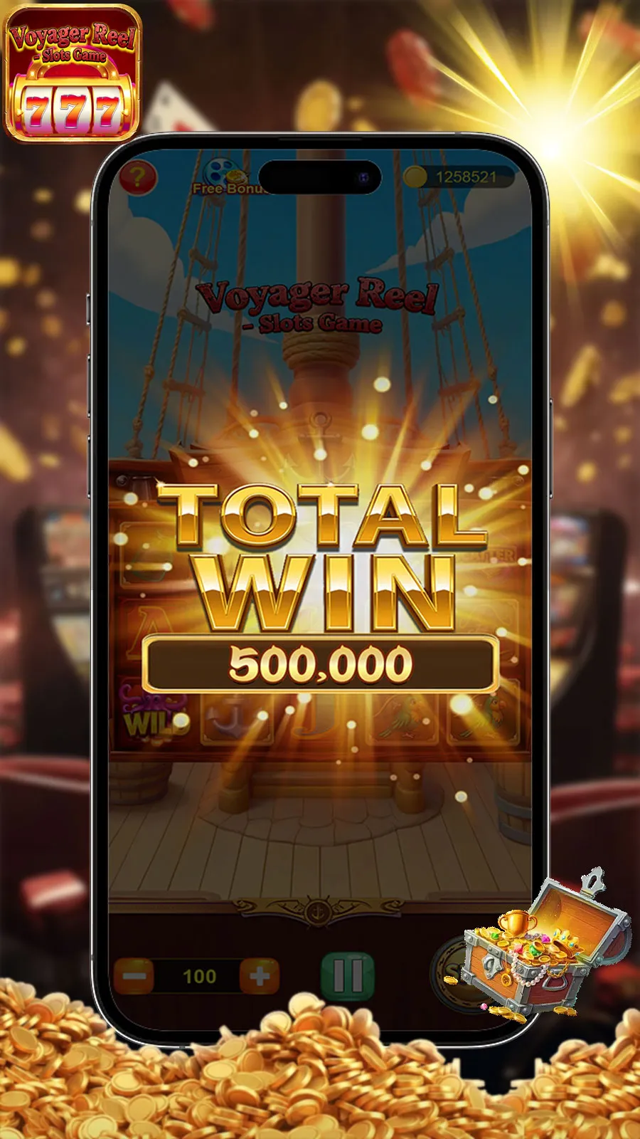 Voyager Reel - Slots Game | Indus Appstore | Screenshot