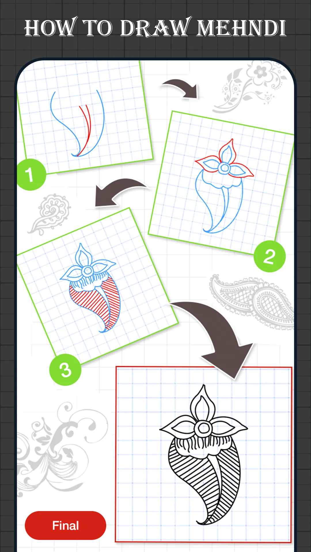 How To Draw Mehndi Designs | Indus Appstore | Screenshot