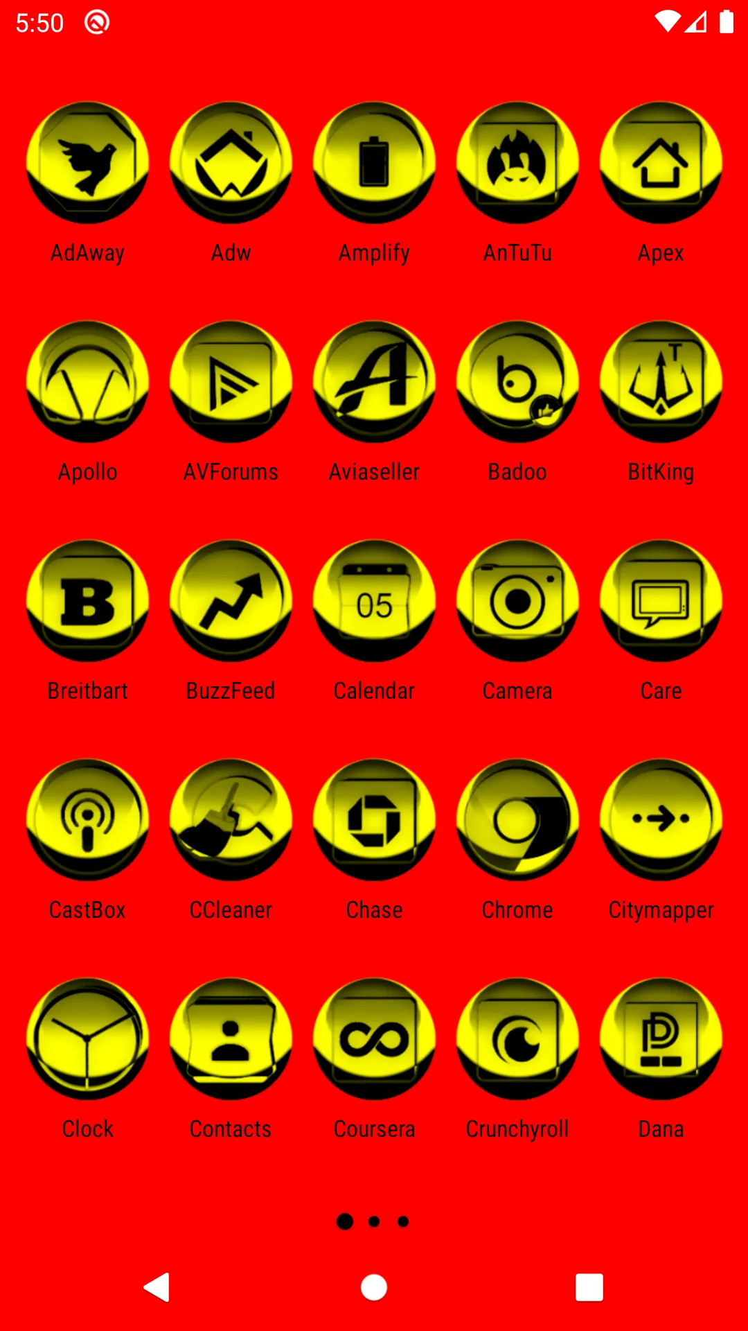 Yellow Icon Pack Style 3 | Indus Appstore | Screenshot