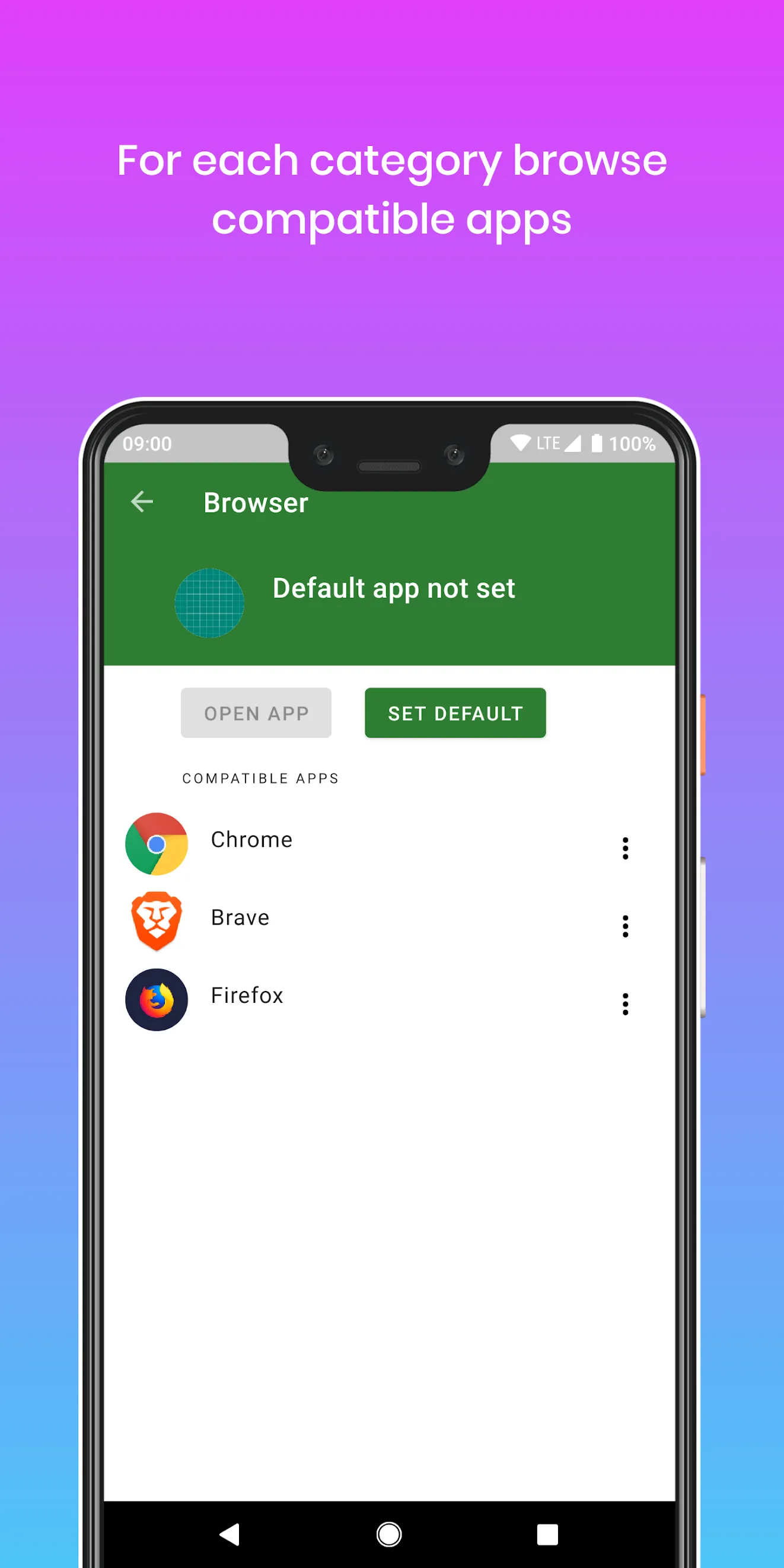 Default App Manager | Indus Appstore | Screenshot