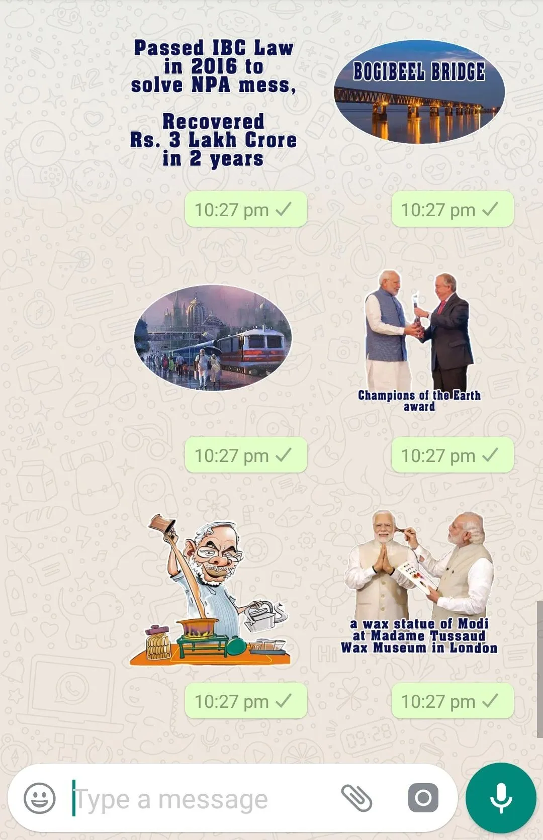 NaMo Stickers for Whatsapp | Indus Appstore | Screenshot