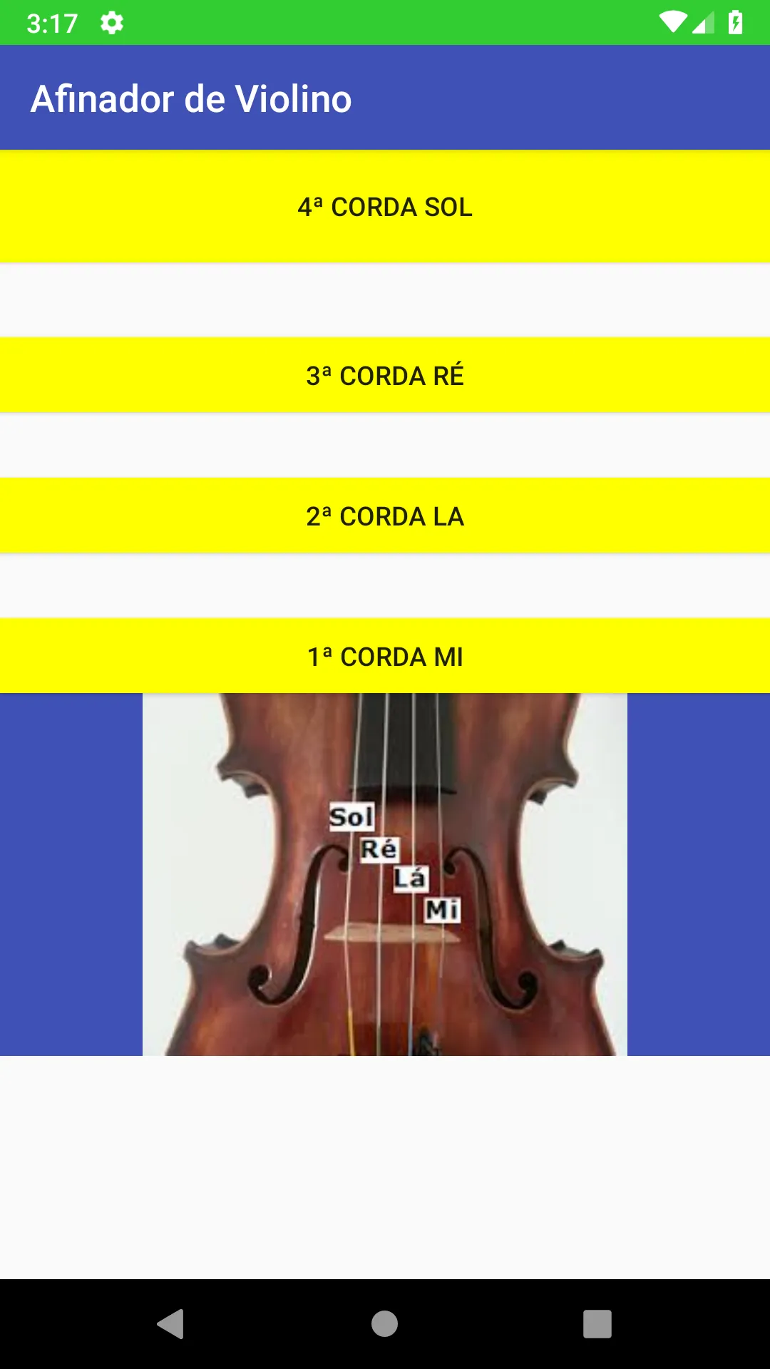 Afinador de Violino | Indus Appstore | Screenshot