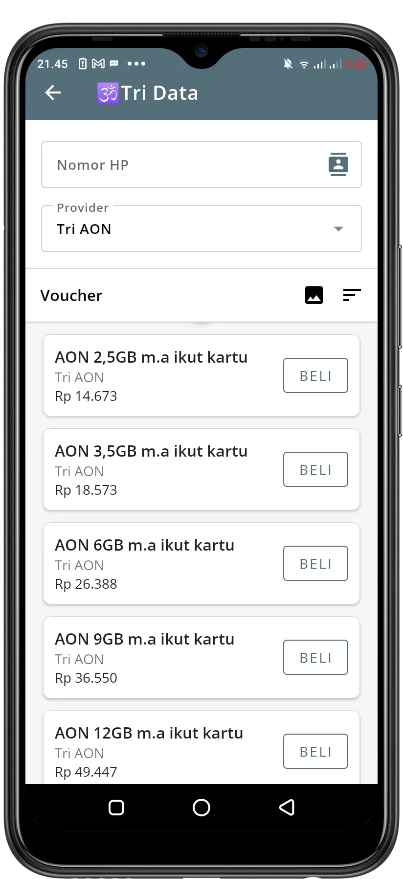 Aplikasi Konter Pulsa V2 Pro | Indus Appstore | Screenshot