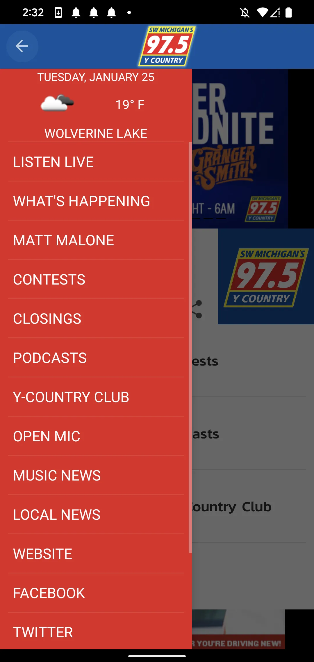 97.5 Y Country | Indus Appstore | Screenshot