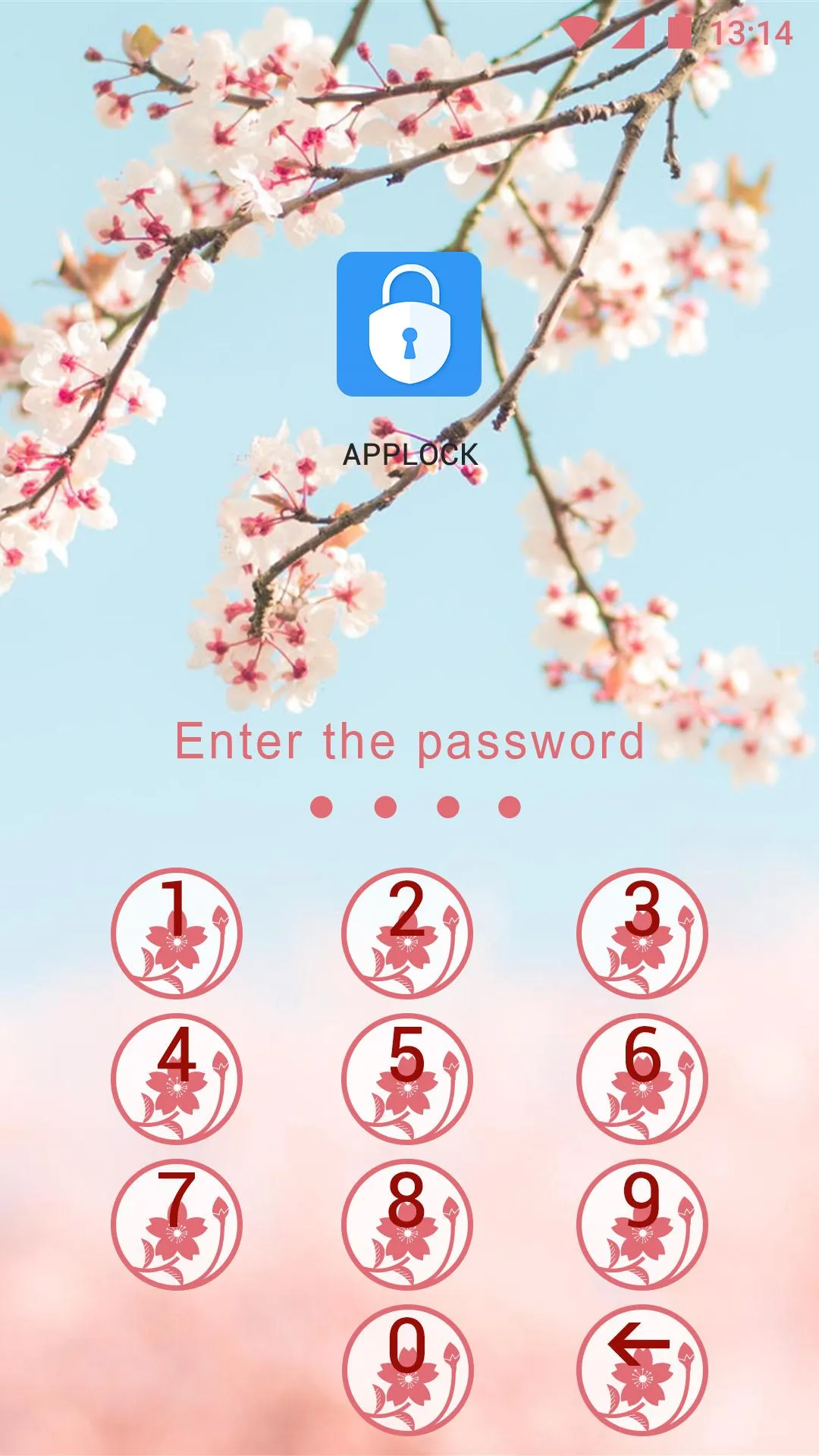 AppLock Theme Cherry Blossoms | Indus Appstore | Screenshot