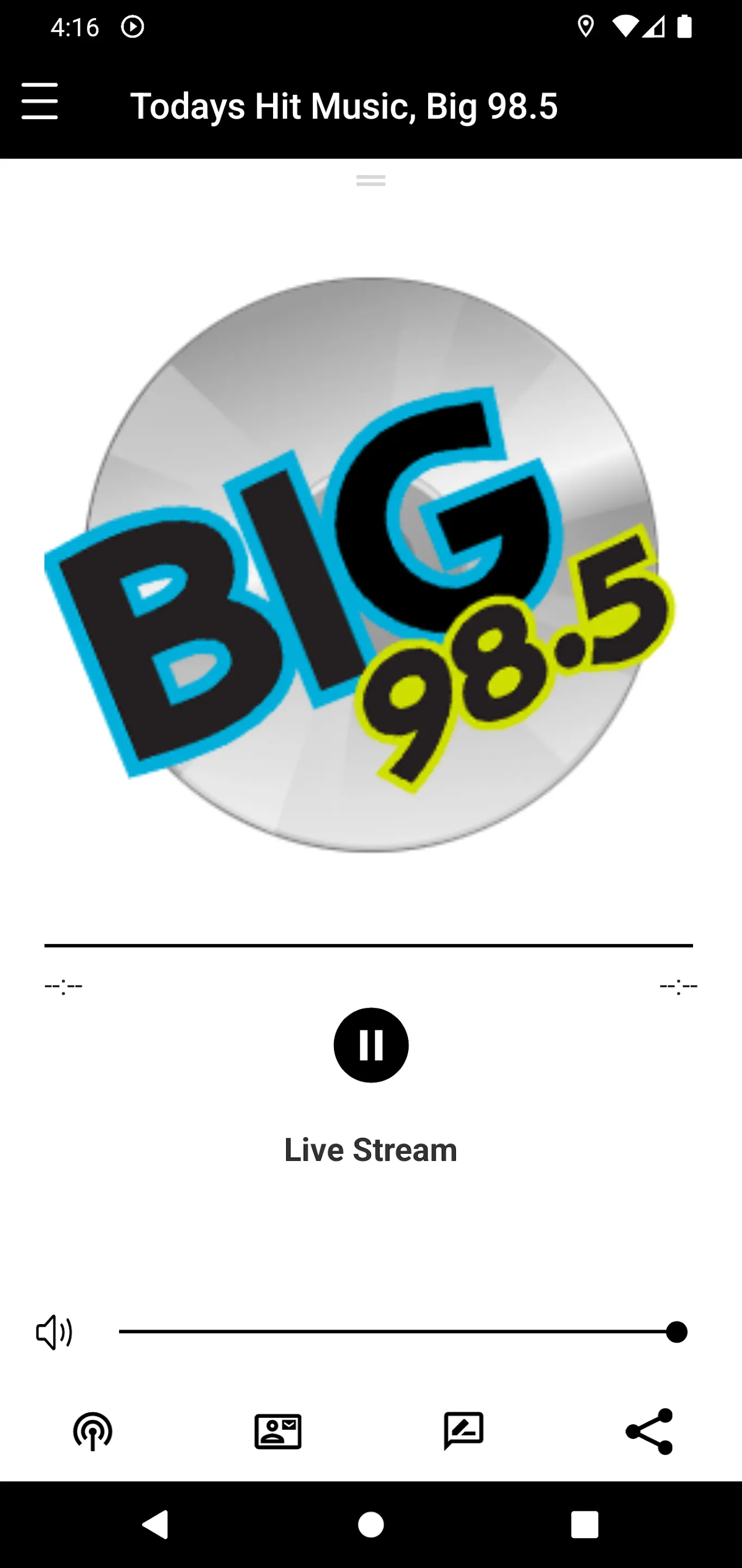 BIG 98.5, KHIC | Indus Appstore | Screenshot