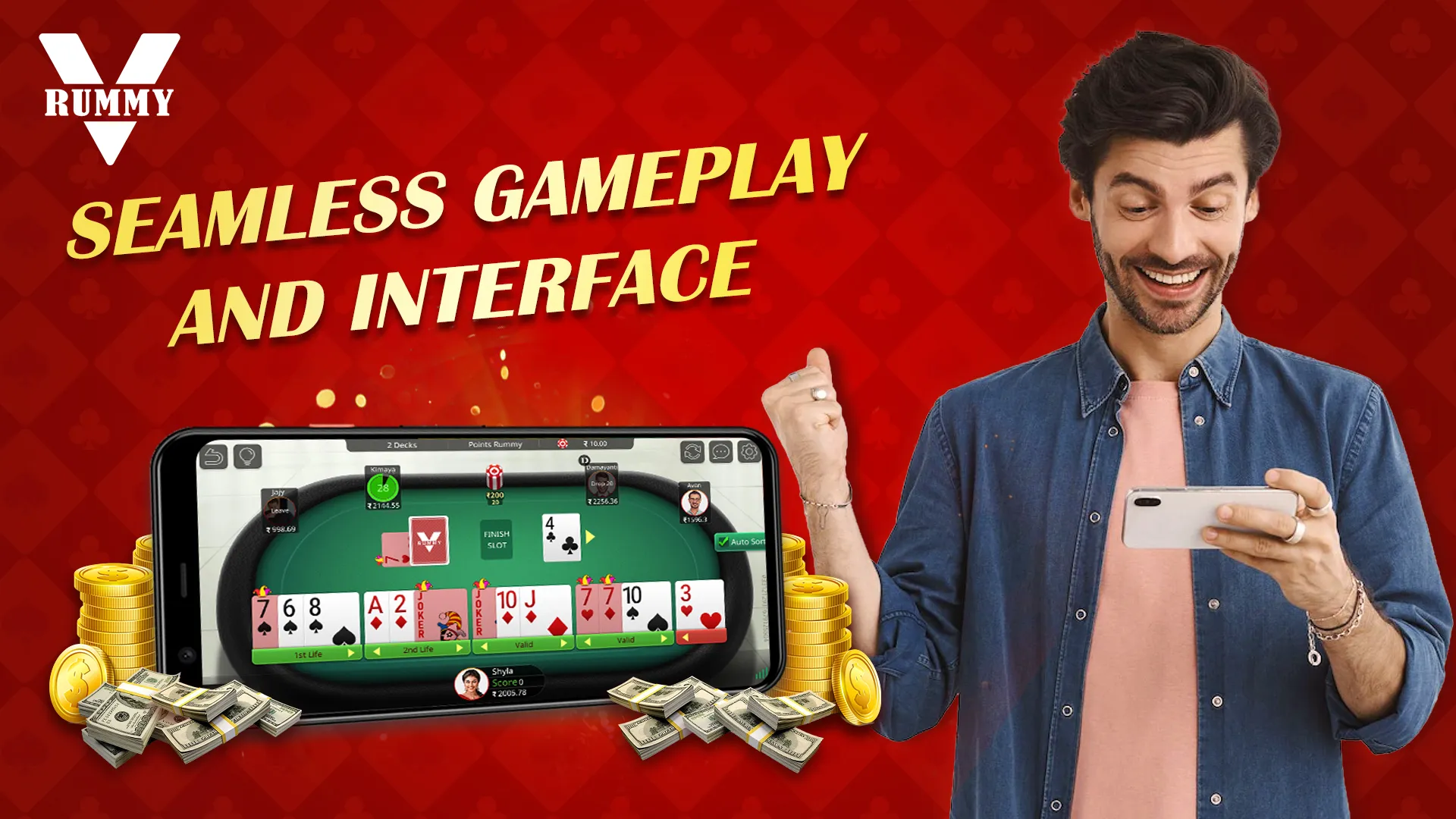 Vrummy : Real Cash Rummy | Indus Appstore | Screenshot