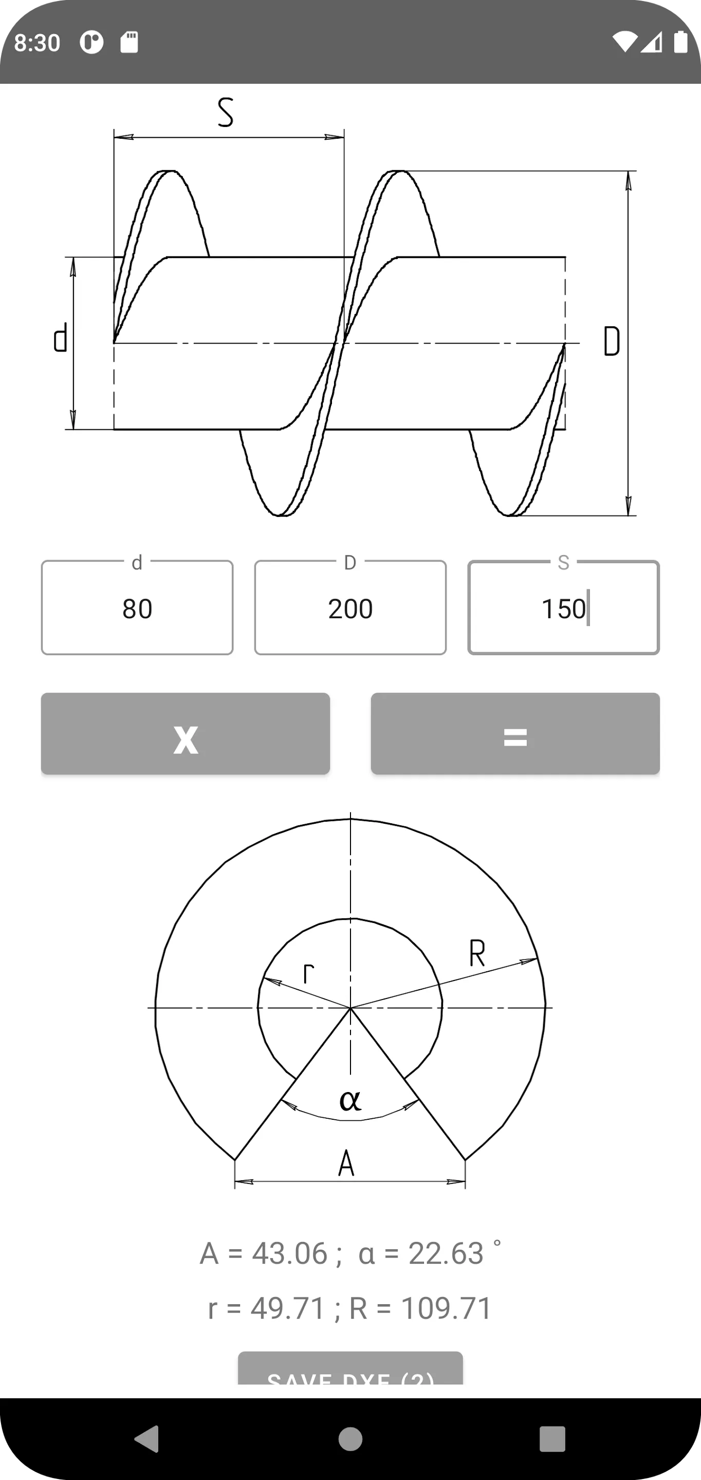 Flat Pattern Bend Calculator | Indus Appstore | Screenshot