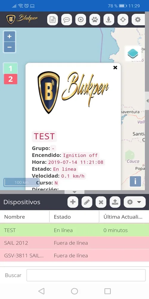 RASTREO SATELITAL GPS BLUKPER | Indus Appstore | Screenshot