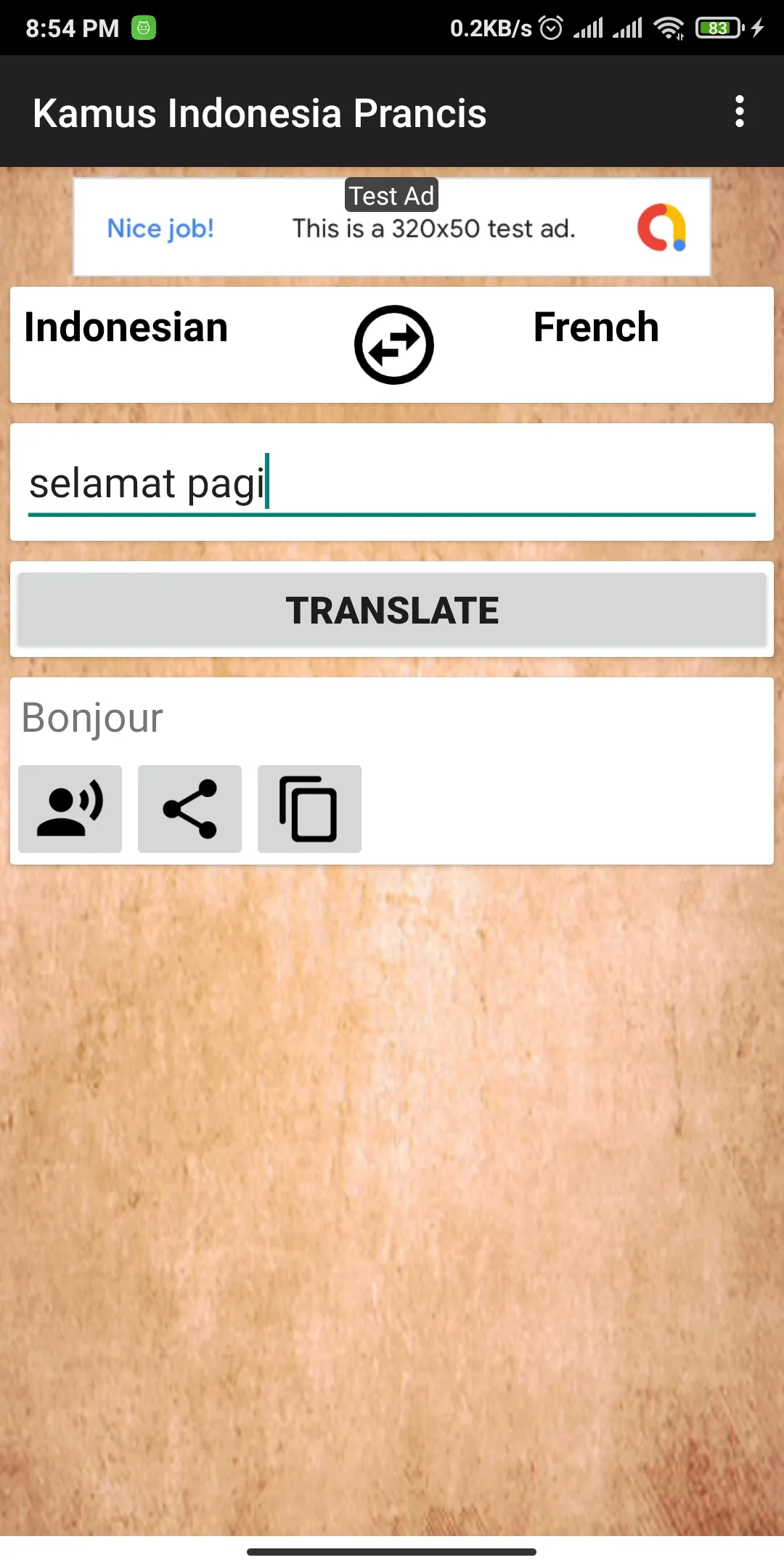 Indonesian French Dictionary | Indus Appstore | Screenshot