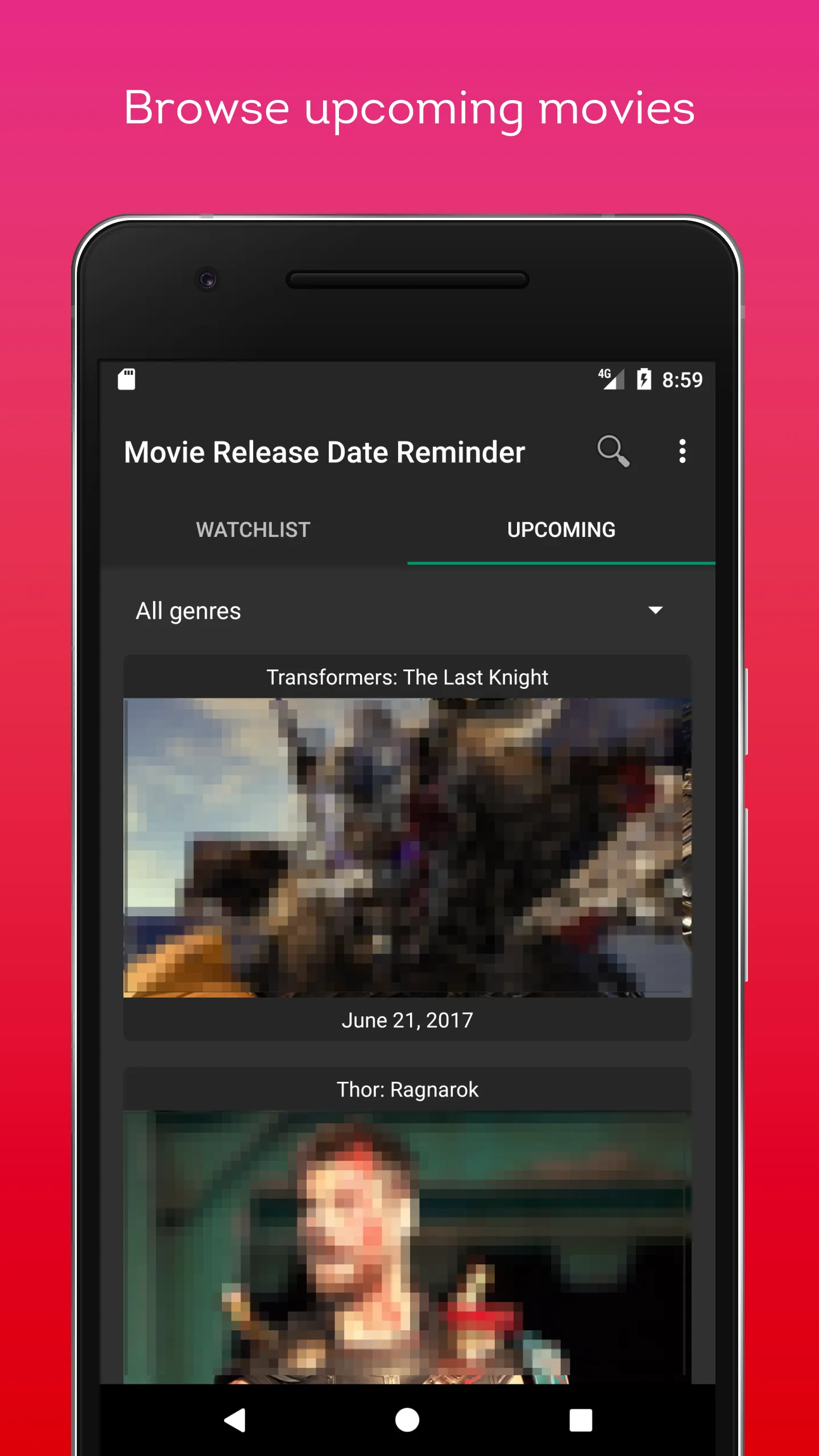 Movie Release Date Reminder -  | Indus Appstore | Screenshot