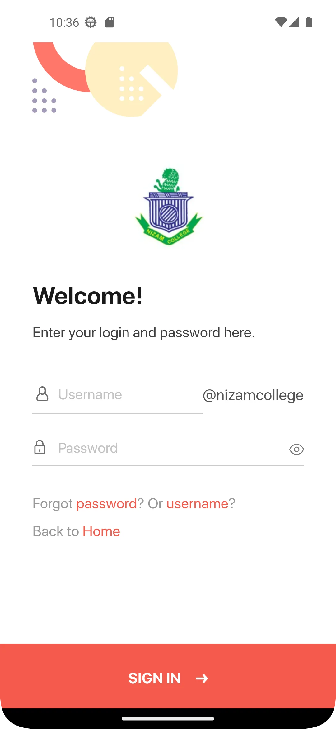 Nizam College | Indus Appstore | Screenshot