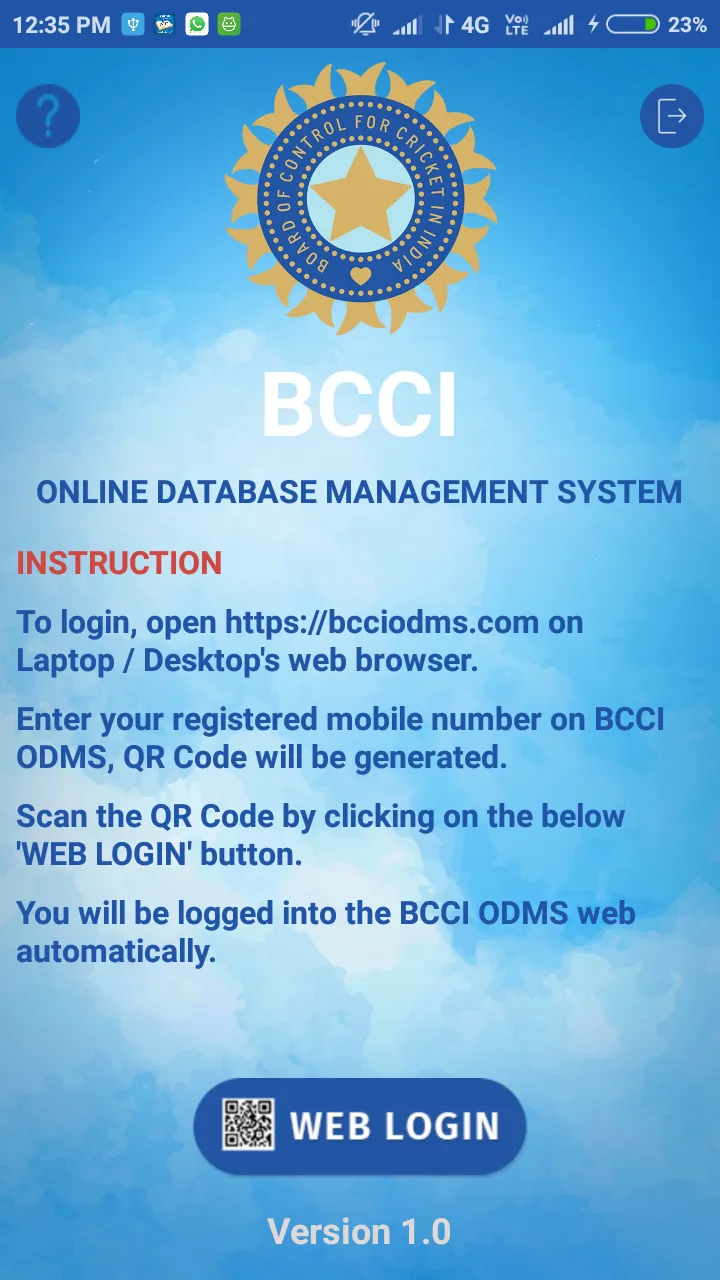 BCCI ODMS - Apps on Indus Appstore
