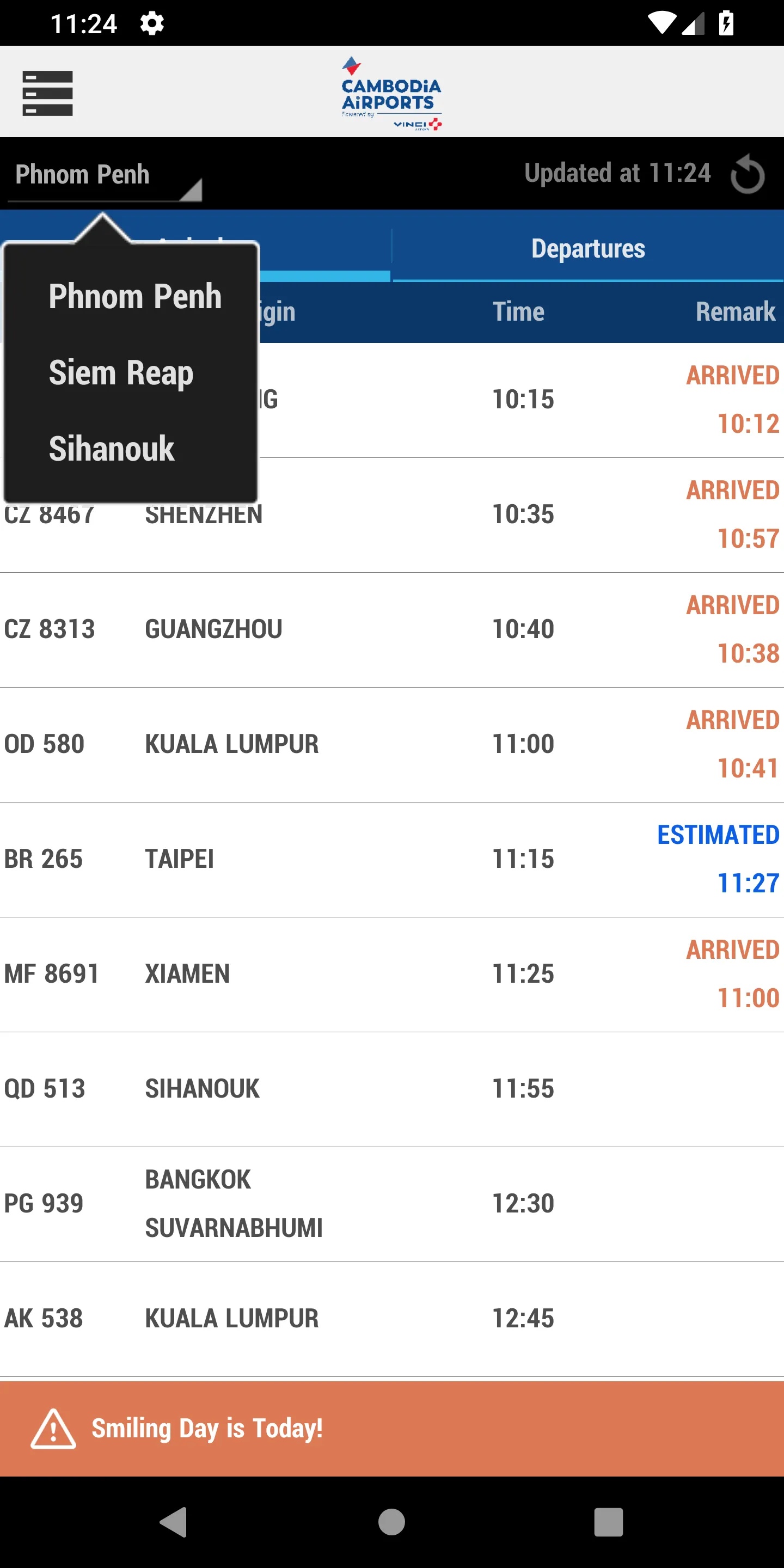 Cambodia Airports | Indus Appstore | Screenshot