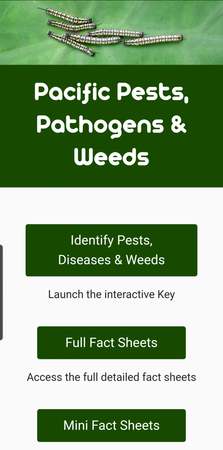 Pacific Pests Pathogens Weeds | Indus Appstore | Screenshot