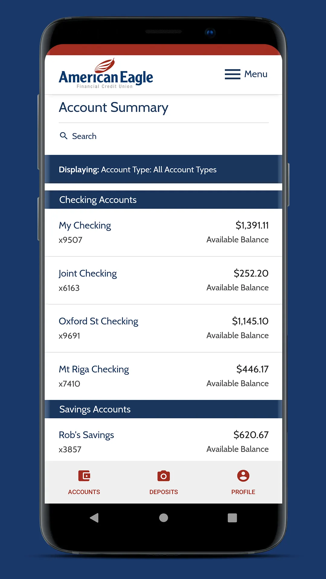 American Eagle FCU Mobile | Indus Appstore | Screenshot