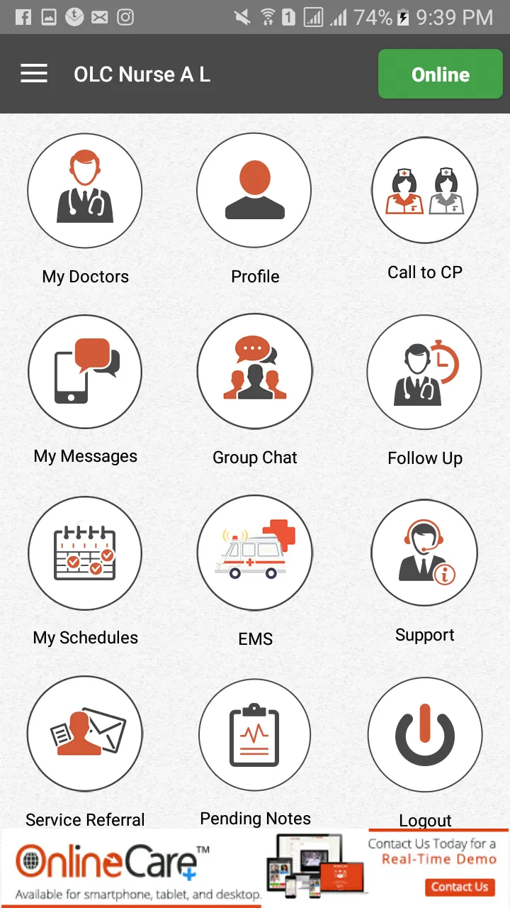OnlineCare CP | Indus Appstore | Screenshot