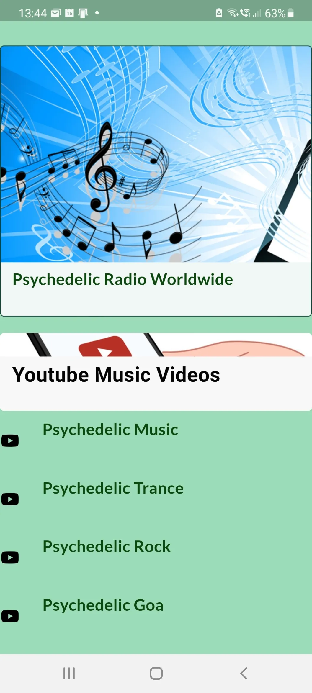 Psychedelic Radio Stations | Indus Appstore | Screenshot