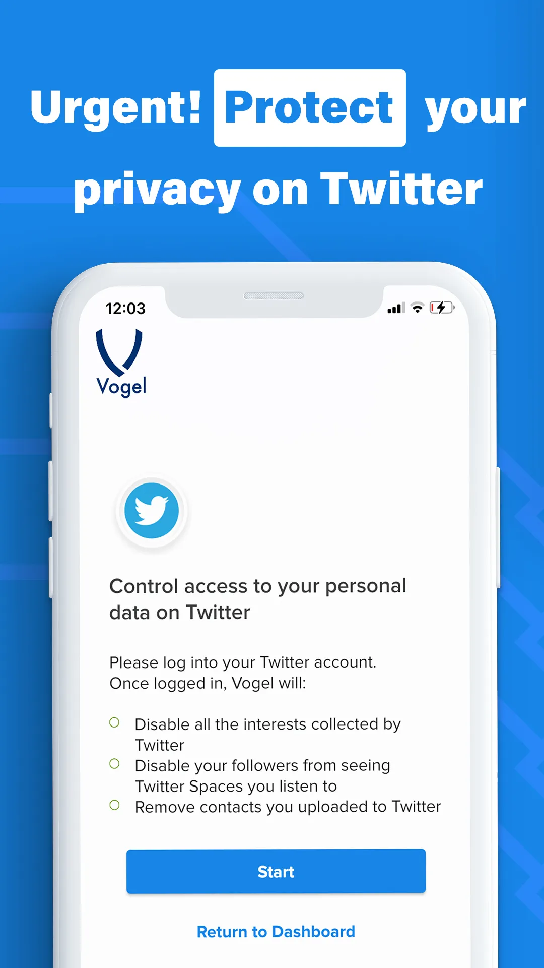 Vogel: data privacy & security | Indus Appstore | Screenshot