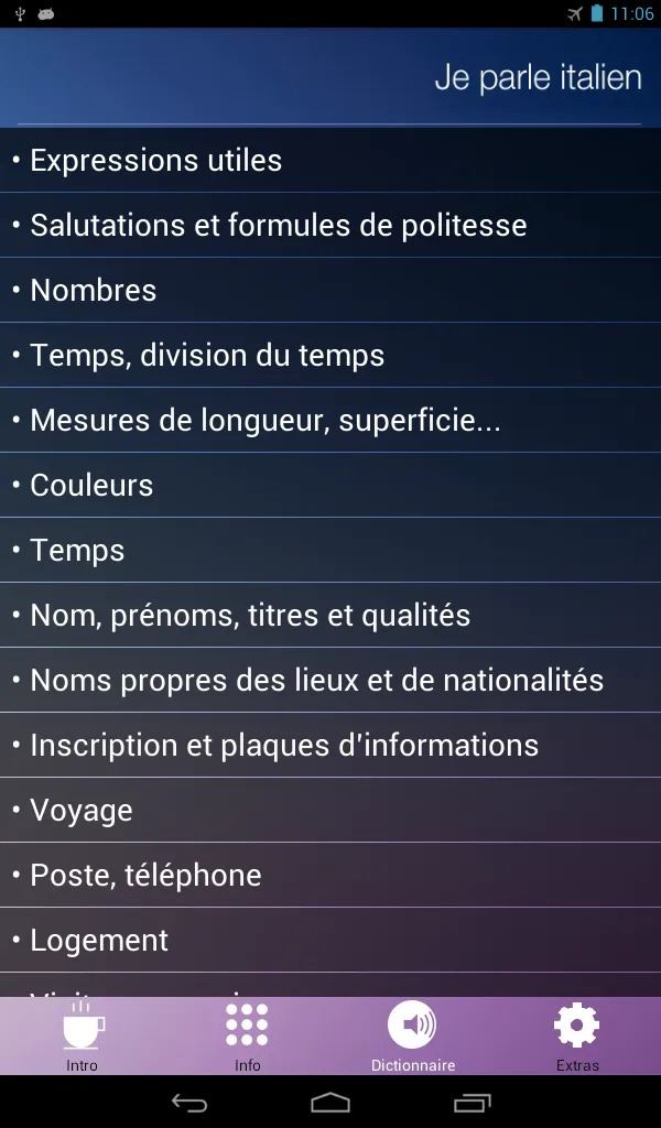 Je Parle ITALIEN - Audio Cours | Indus Appstore | Screenshot