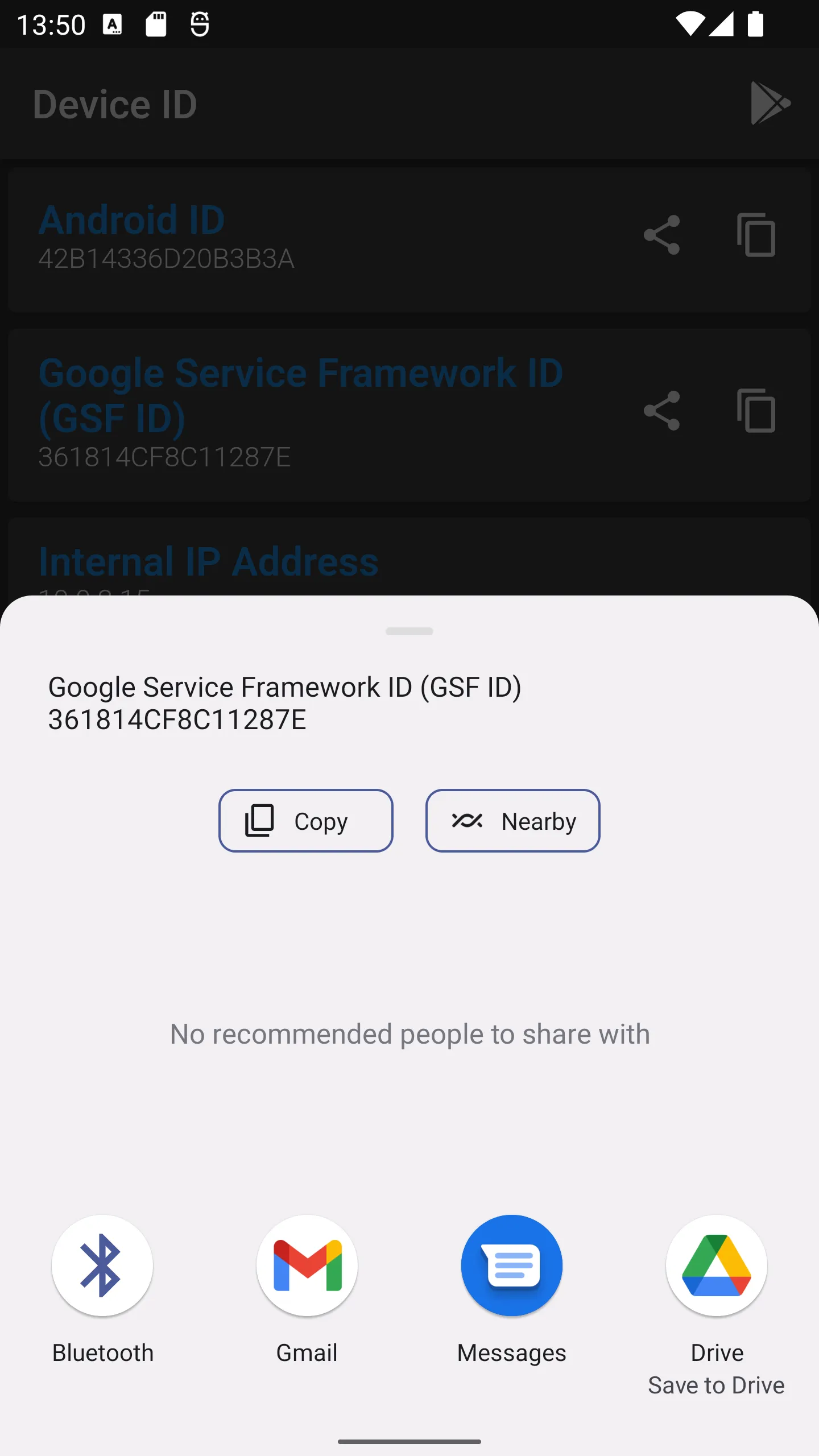 Device ID | Indus Appstore | Screenshot