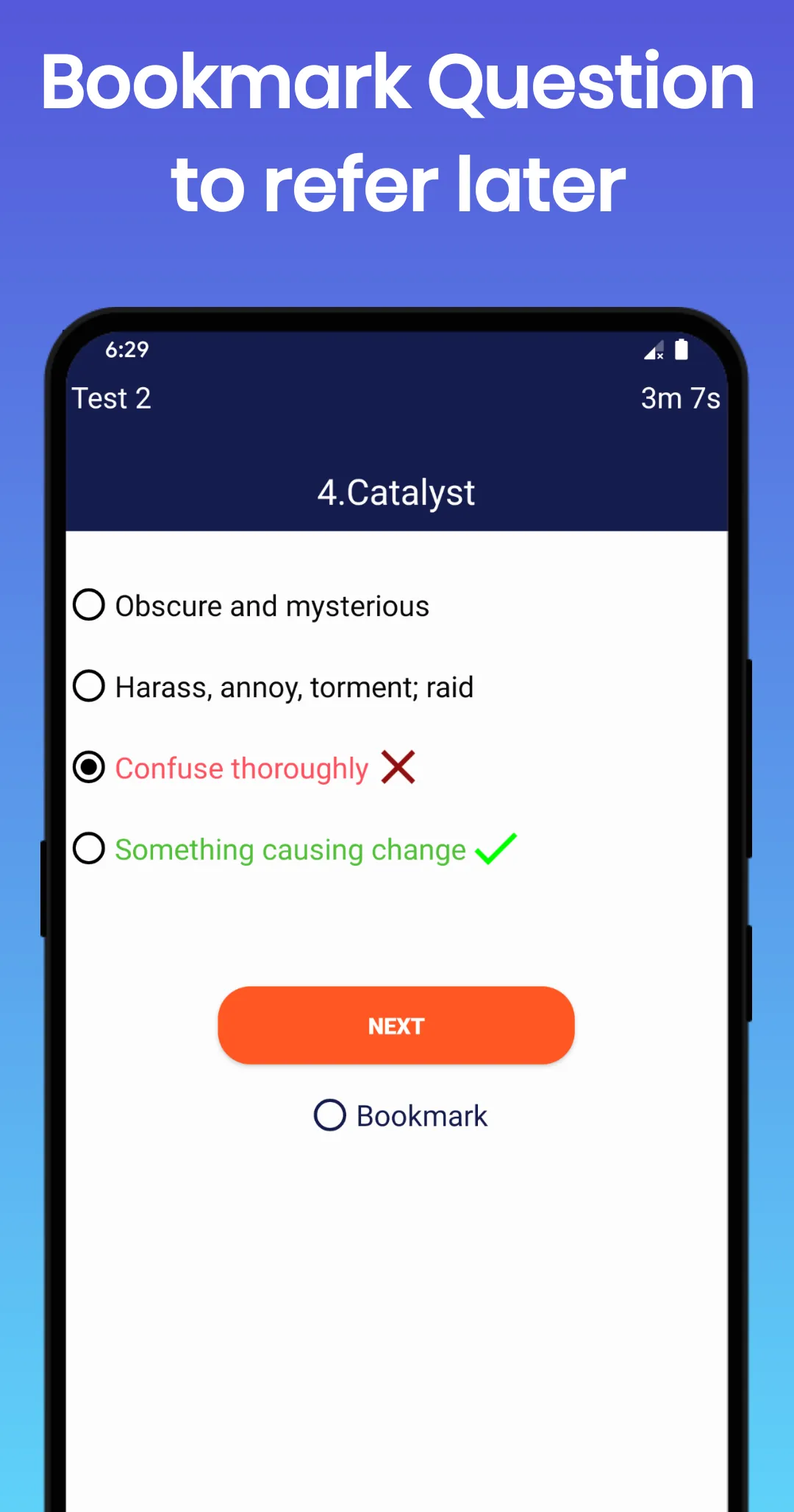 English Vocabulary Test | Indus Appstore | Screenshot