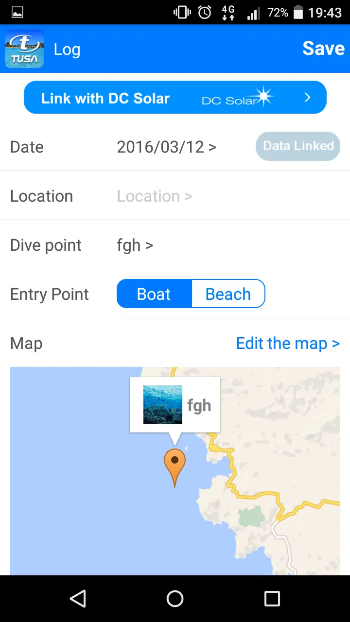 TUSA Diving LOG | Indus Appstore | Screenshot