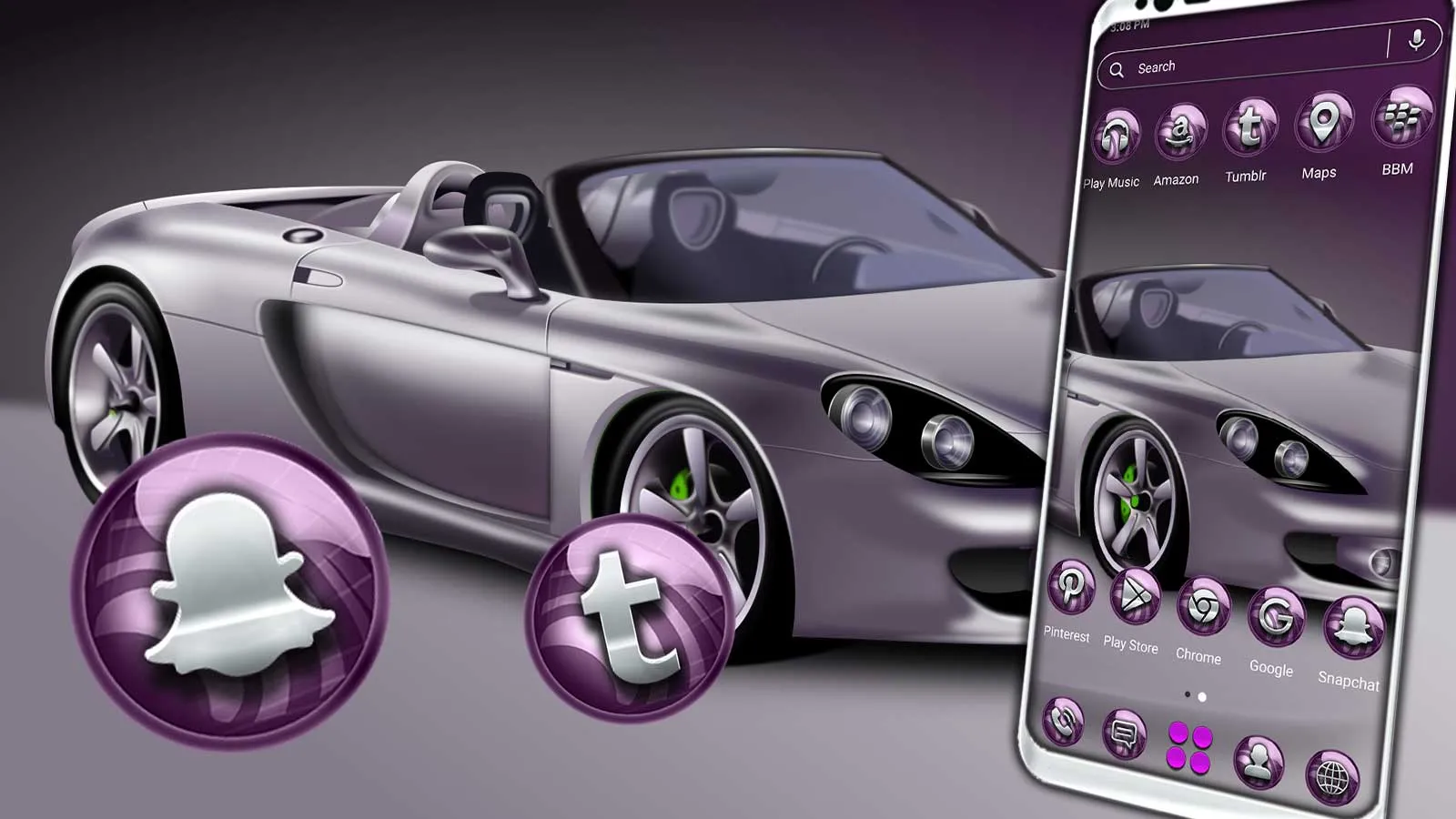 Luxury Car Launcher Theme | Indus Appstore | Screenshot