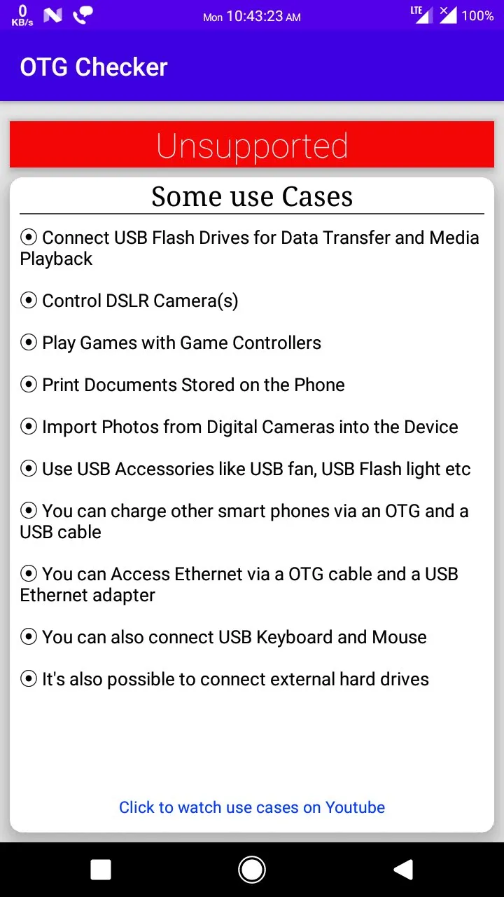 OTG checker | Indus Appstore | Screenshot