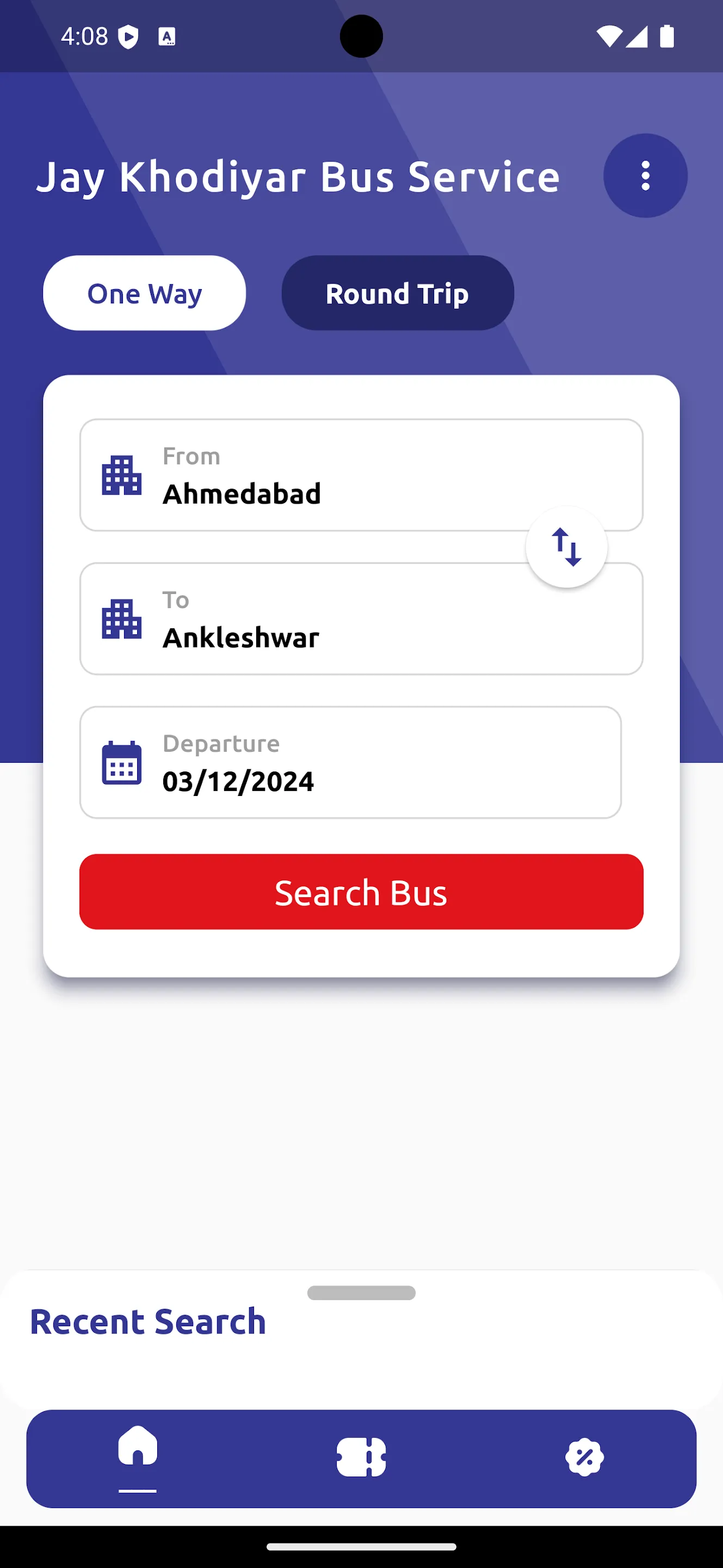 Jay Khodiyar Bus Service | Indus Appstore | Screenshot