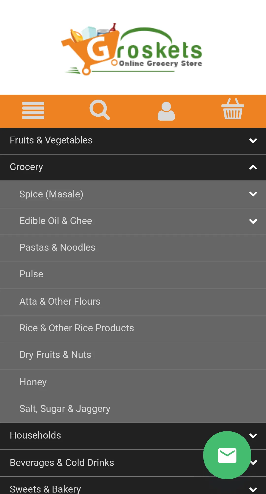 Groskets - Online Fruits, Vege | Indus Appstore | Screenshot