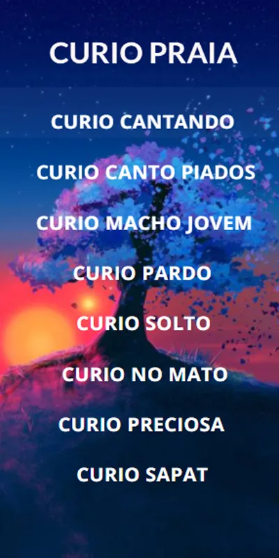 Cantos de Curio Praia | Indus Appstore | Screenshot