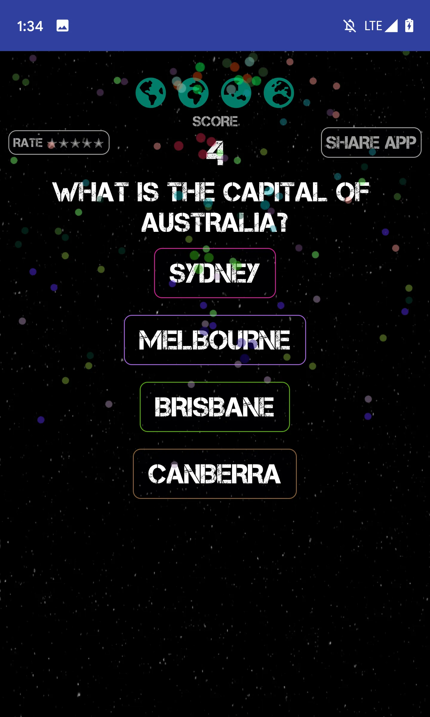 World Capitals Fun Quiz Game | Indus Appstore | Screenshot