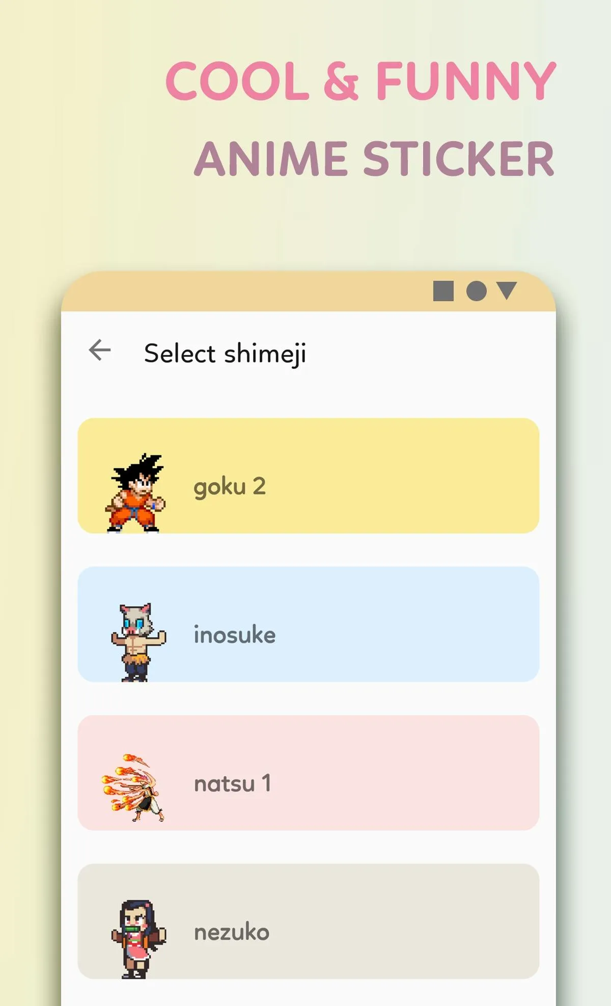 Anime Shimeji - Cool Sticker A | Indus Appstore | Screenshot