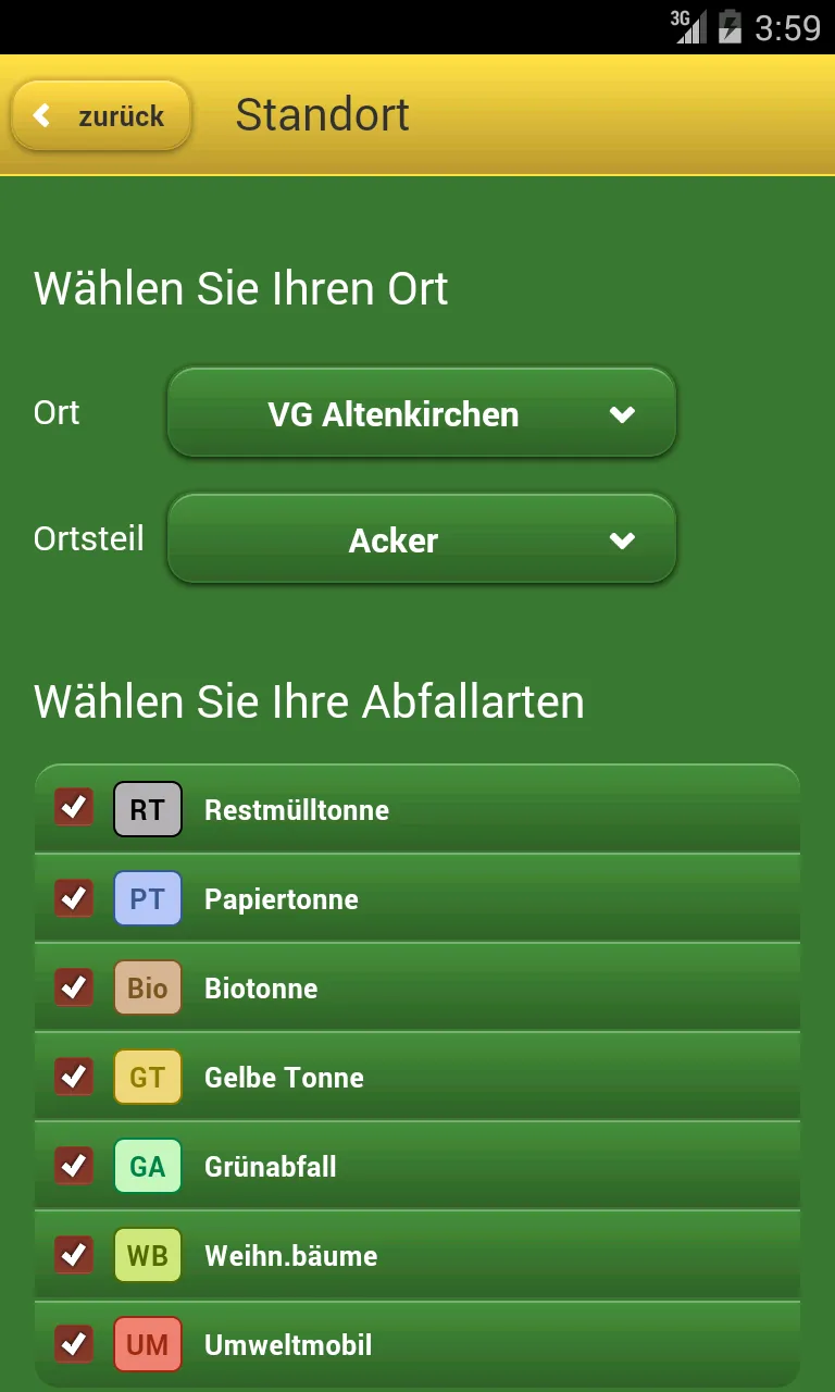 AWB Altenkirchen Abfall-App | Indus Appstore | Screenshot