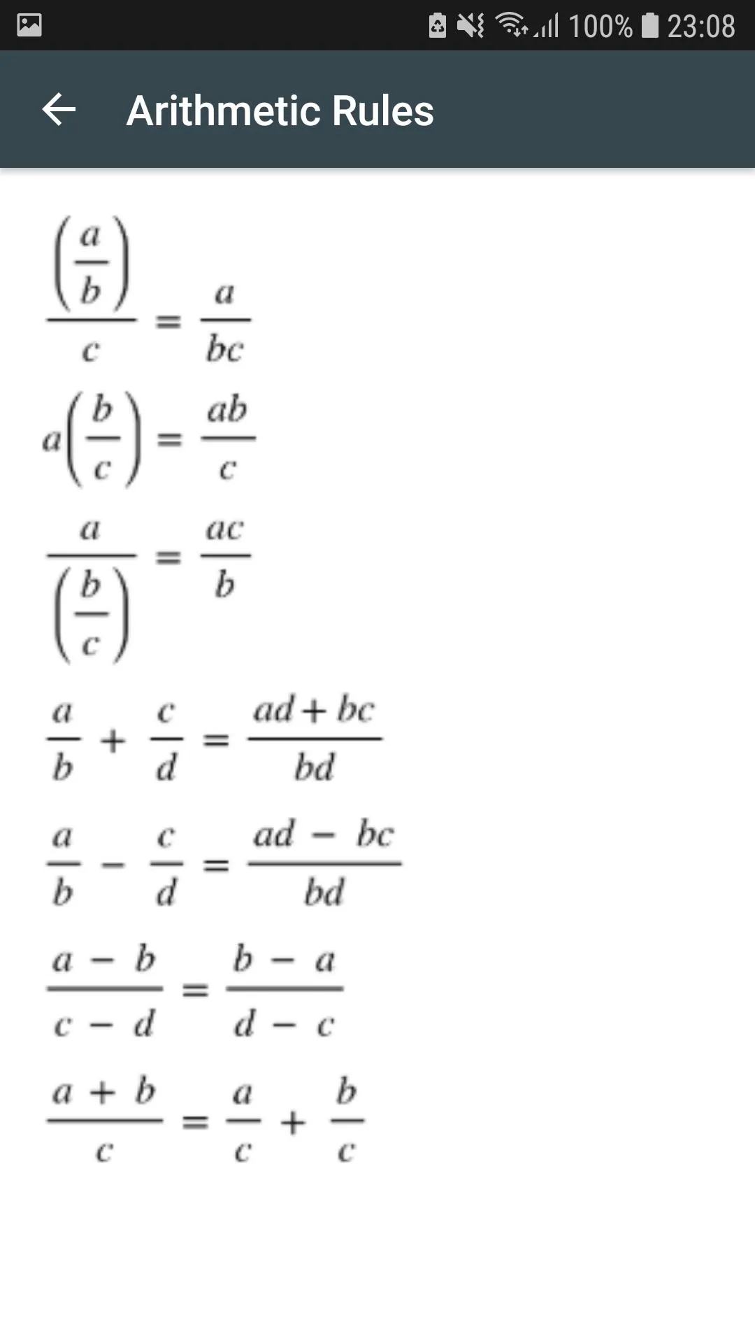 Math Formulas Algebra | Indus Appstore | Screenshot