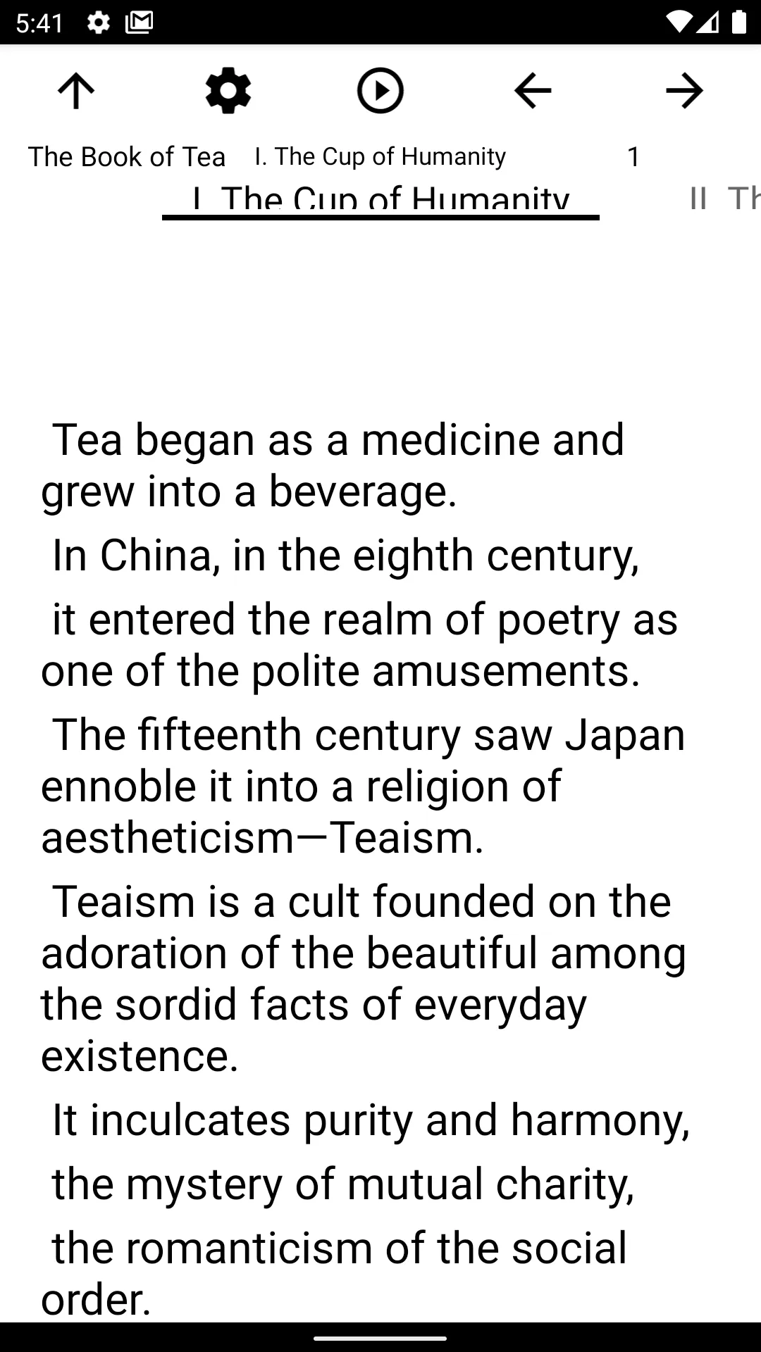 Book, The Book of Tea | Indus Appstore | Screenshot