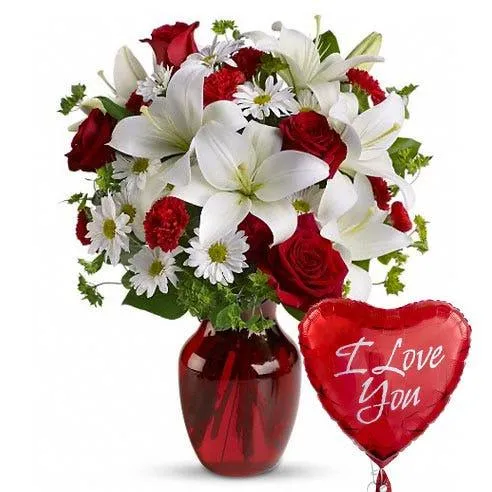 I love you images Whit Flowers | Indus Appstore | Screenshot