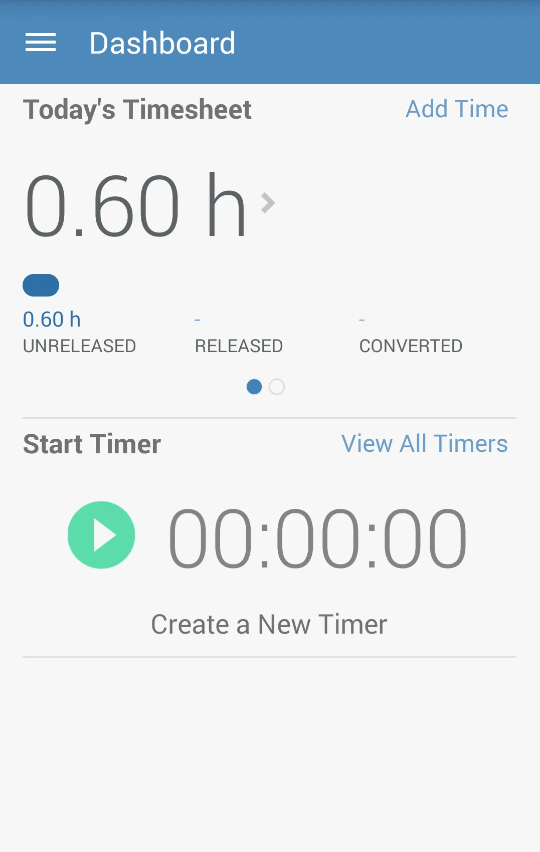Intapp Time for Blackberry | Indus Appstore | Screenshot