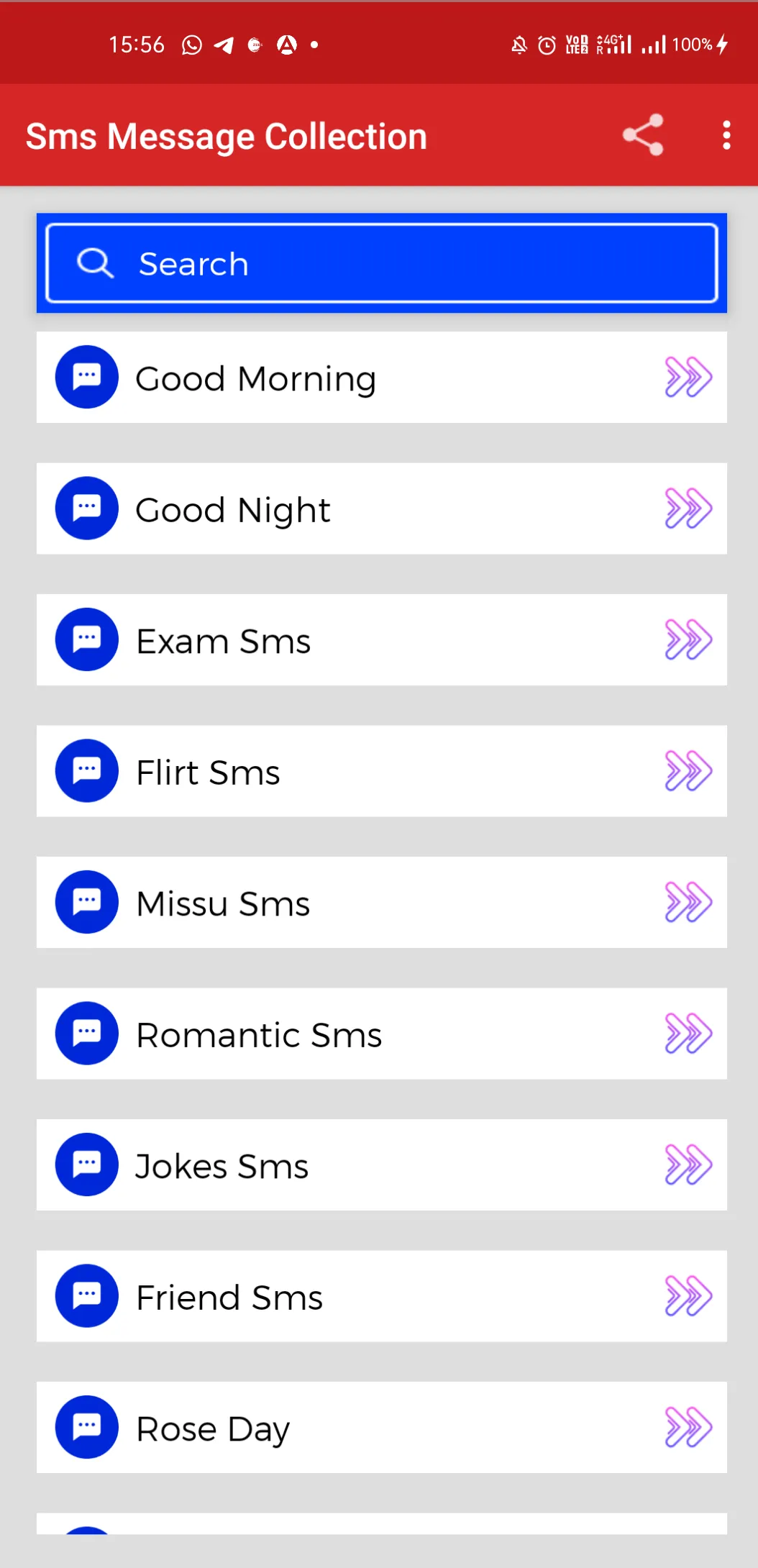 SMS Message Collection 50000 | Indus Appstore | Screenshot
